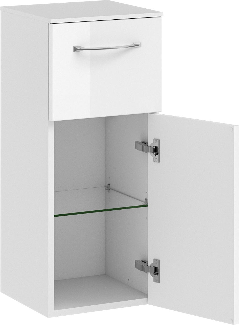 Saphir Badmöbel-Set »6005 Sprint 3-teilig, Keramik-Waschtisch mit LED-Spiegelschrank« 4 Stk. tlg.