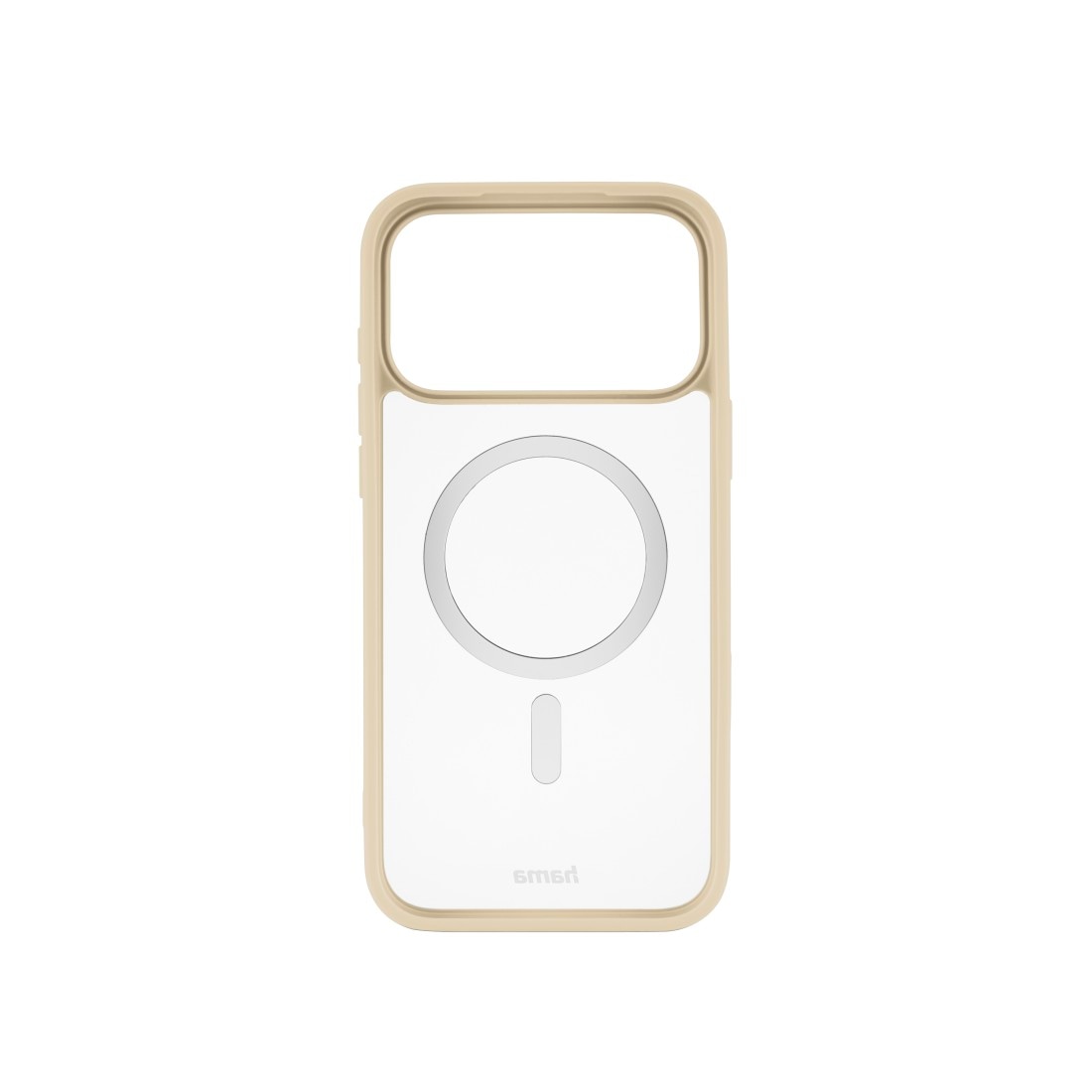 Hama Smartphone-Hülle »Handyhülle für Apple iPhone 17 Pro Max, magnetisch, Apple MagSafe, Qi2« Apple iPhone 17 Pro Max Wireless Charging, passgenaue Anti-Rutsch-Oberfläche, transparent