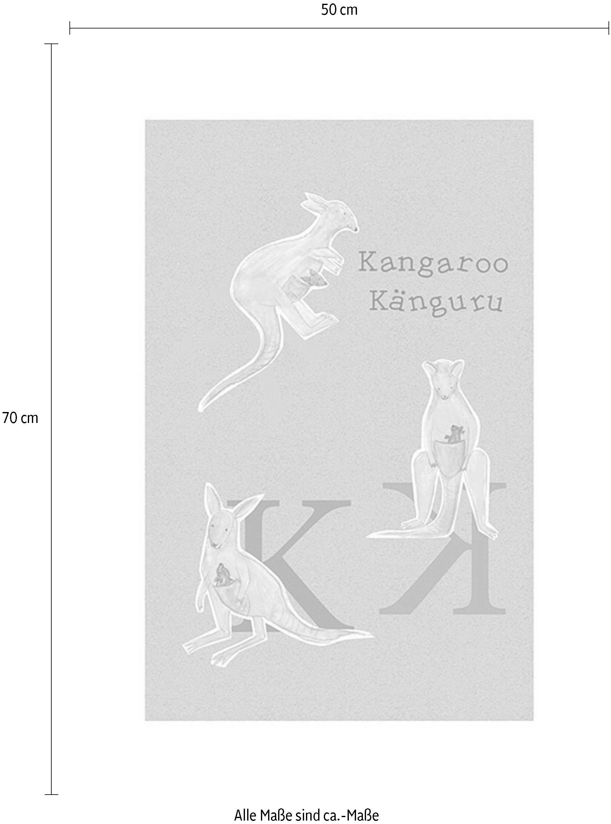 Komar Bild »ABC Animal K«, Buchstaben, (1 St.), Wandbild zur Dekoration - ohne Rahmen