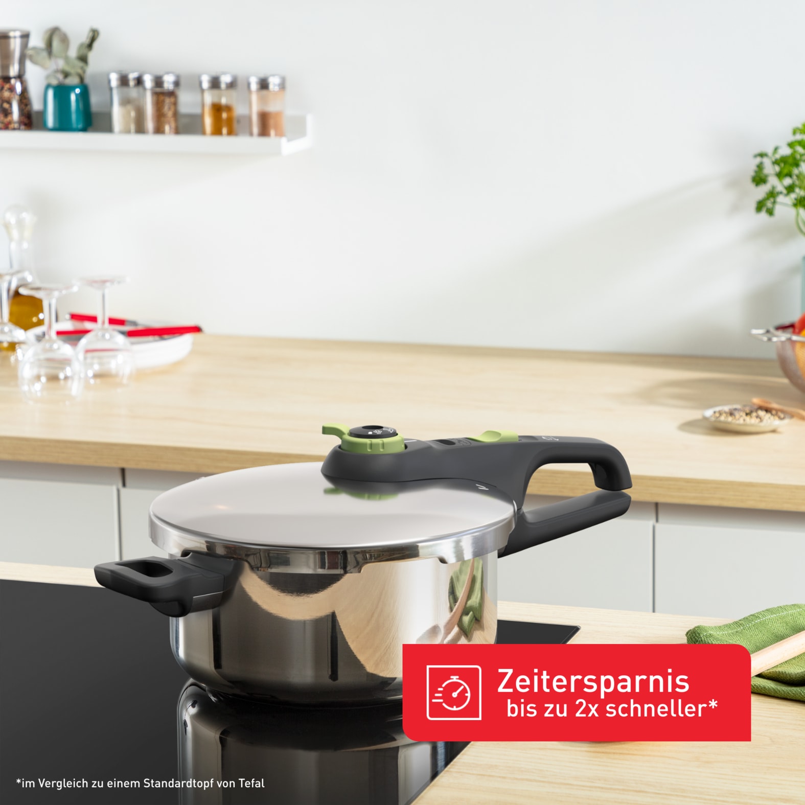 Tefal Schnellkochtopf »Secure Trendy« 1 Stk. tlg. Edelstahl