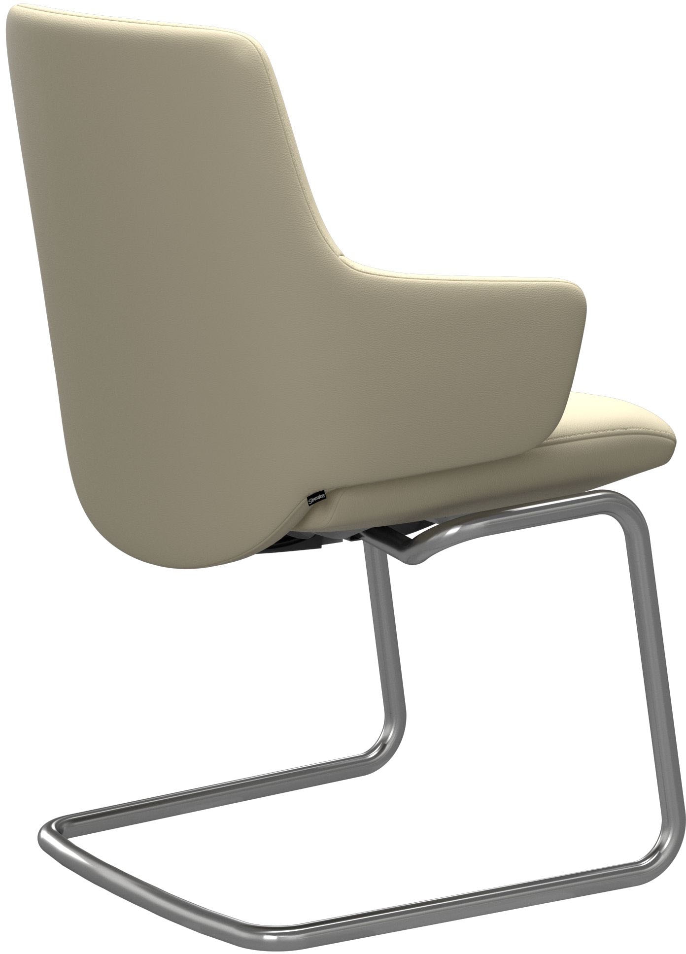 Stressless® Polsterstuhl »Laurel«, Leder PALOMA, Low Back mit Armlehne, Größe L, mit Beinen aus Stahl in Schwarz matt