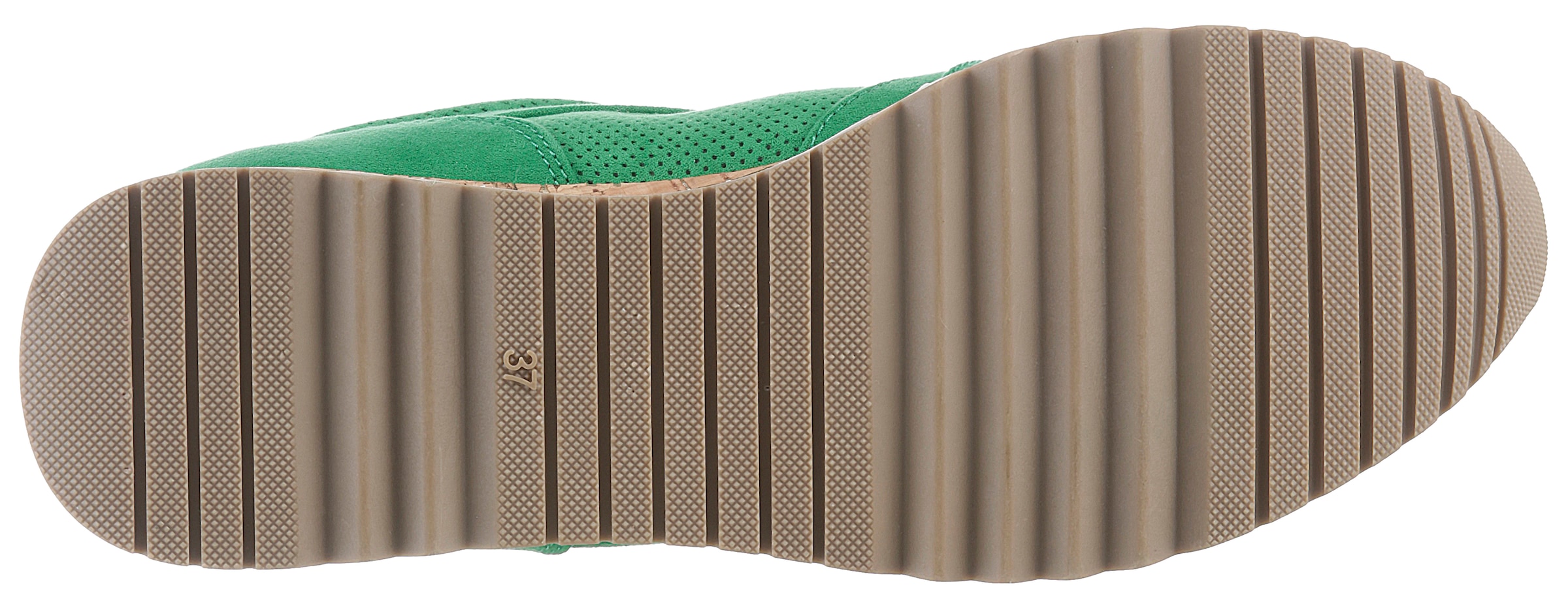 MARCO TOZZI Keilsneaker  , Freizeitschuh, Halbschuh, Schnürschuh in veganer Verarbeitung