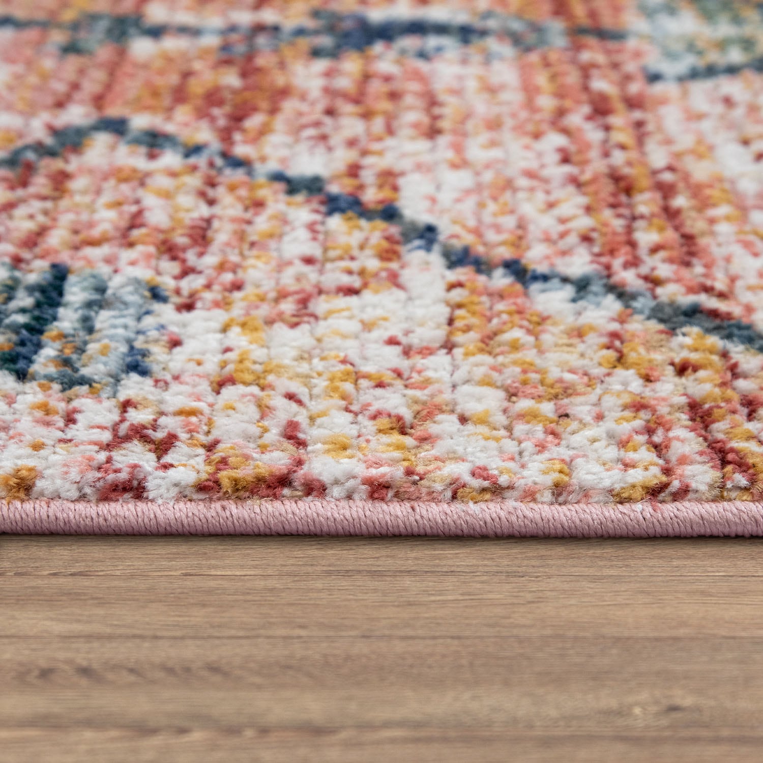 Paco Home Teppich »Kayacik 571«, rechteckig, 12 mm Höhe, Kurzflor, Rauten Muster, ideal im Wohnzimmer & Schlafzimmer
