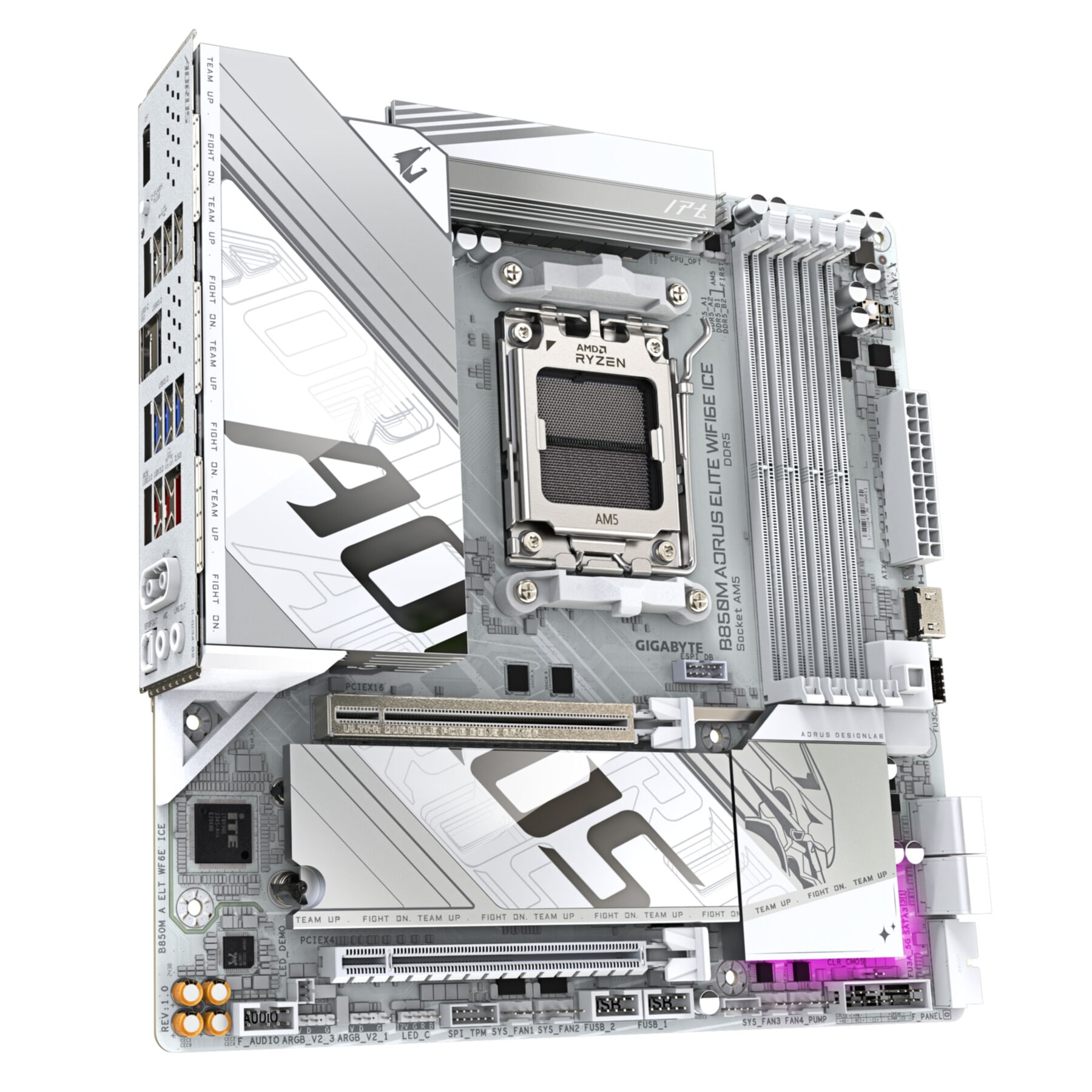 Gigabyte Mainboard »B850M AORUS ELITE WIFI6E ICE Motherboard - AMD Ryzen 9000 Series CPUs,«