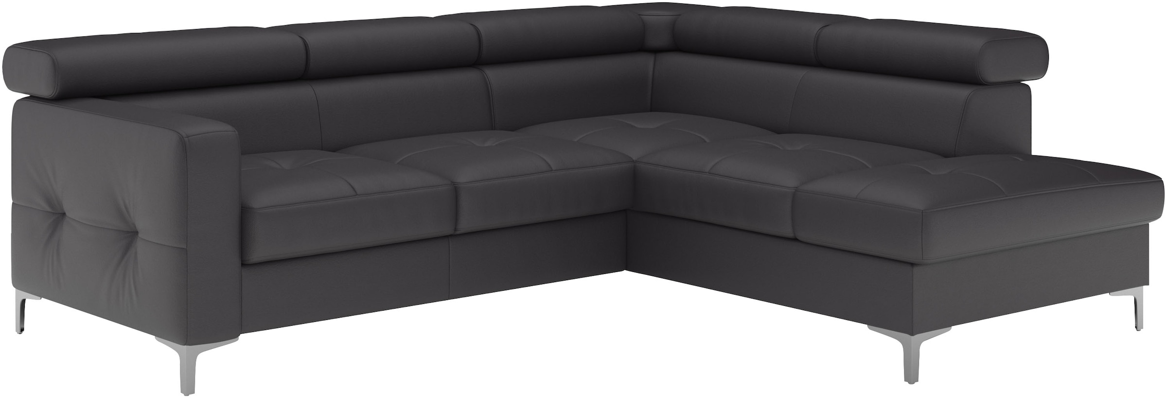 COTTA Ecksofa »Sammy L-Form«, mit Kopfteilverstellung, wahlweise mit Bettfunktion & Bettkasten