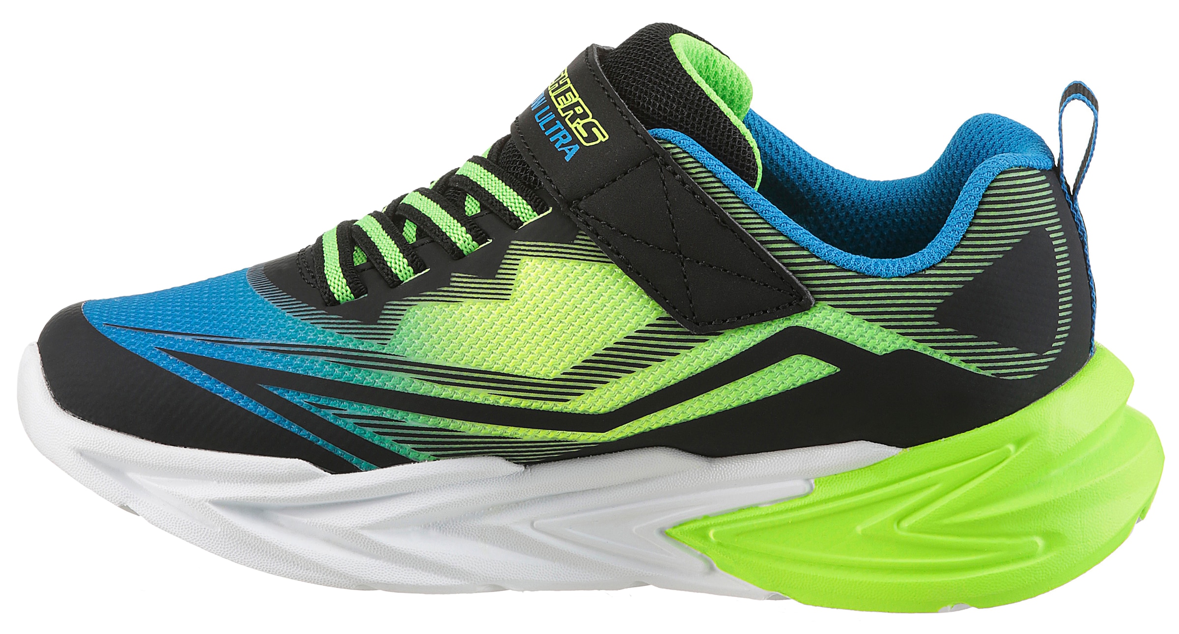 Skechers Sneaker »FLEX-GLOW ULTRA«, Klettschuh zum Schlüpfen, Größenschablone zum Download