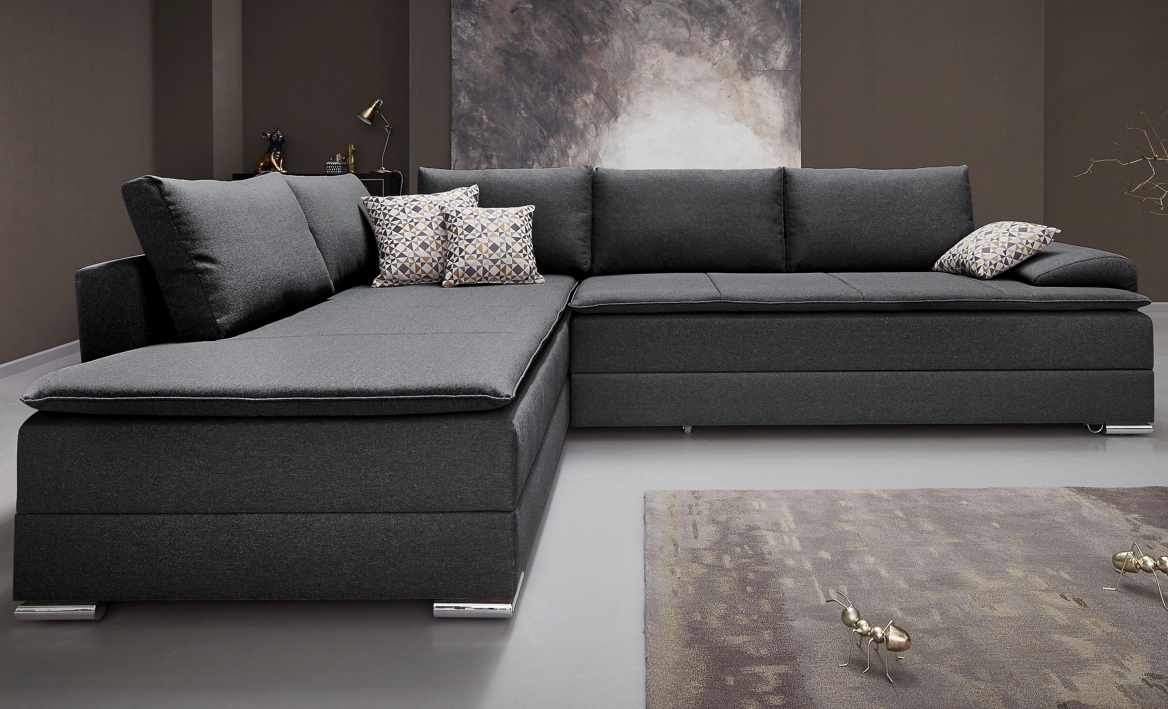 INOSIGN Ecksofa »Boxspringbett Night & Day L-Form mit Dauer-Schlaffunktion günstig online kaufen