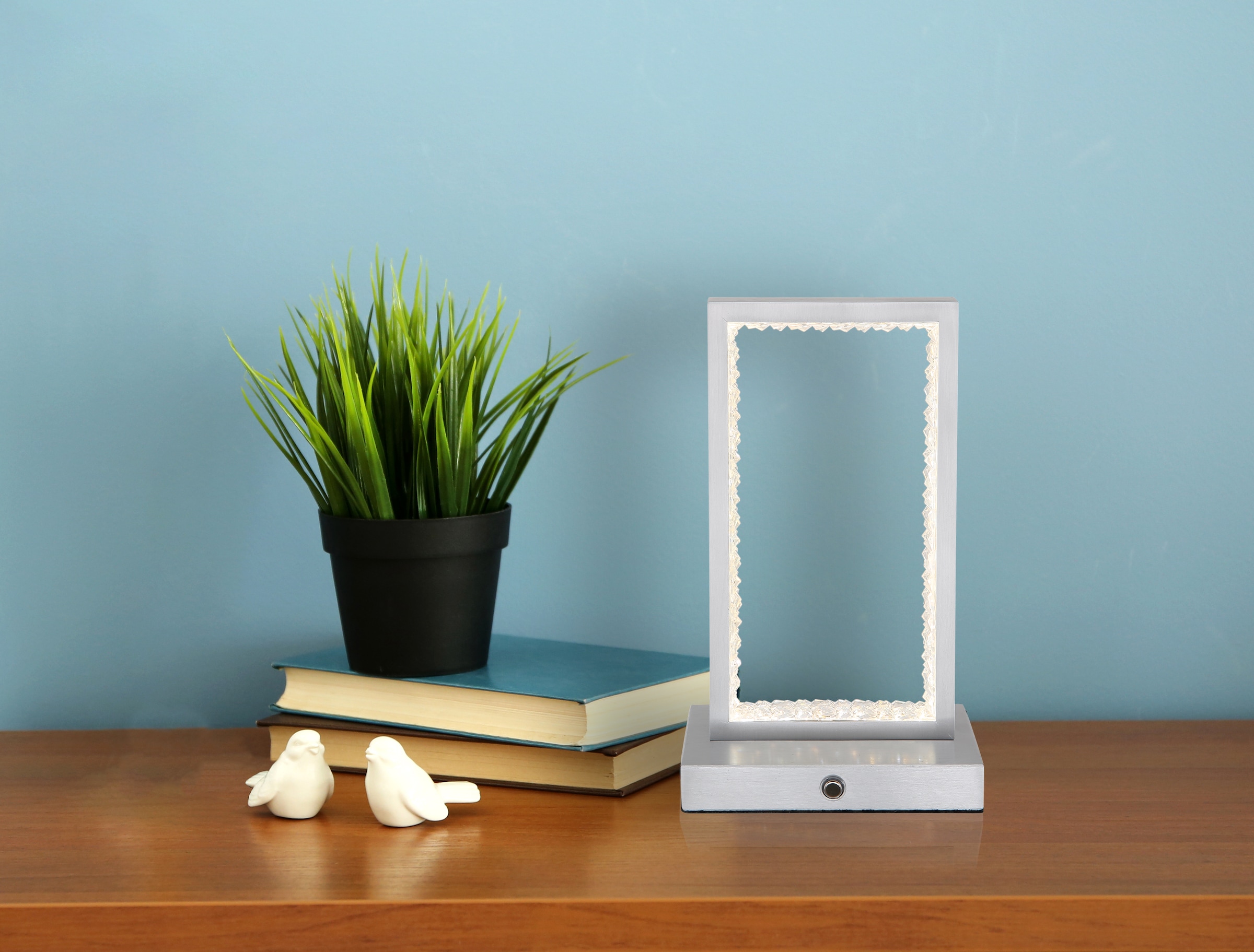 GLOBO LIGHTING Tischleuchte »SAMEGA« LED-Modul 1 Stk. warmweiß - kaltweiß Tischlampe Nachttischlampe Deko-Tischleuchte Schlafzimmer