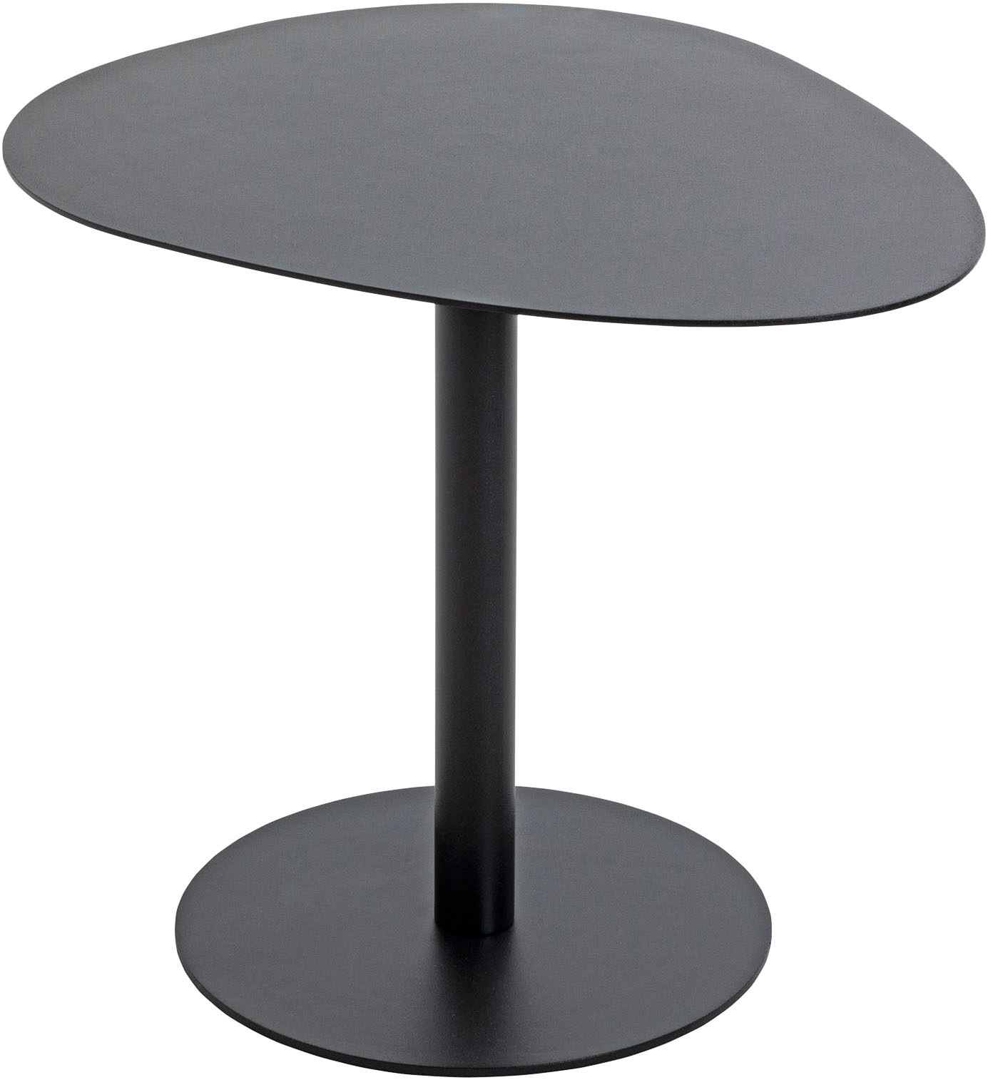 HAKU Beistelltisch »Sofatisch, Wohnzimmertisch« 1 Stk. tlg. freiform - aus Metall Schwarz B/T/H 51/41/42 cm