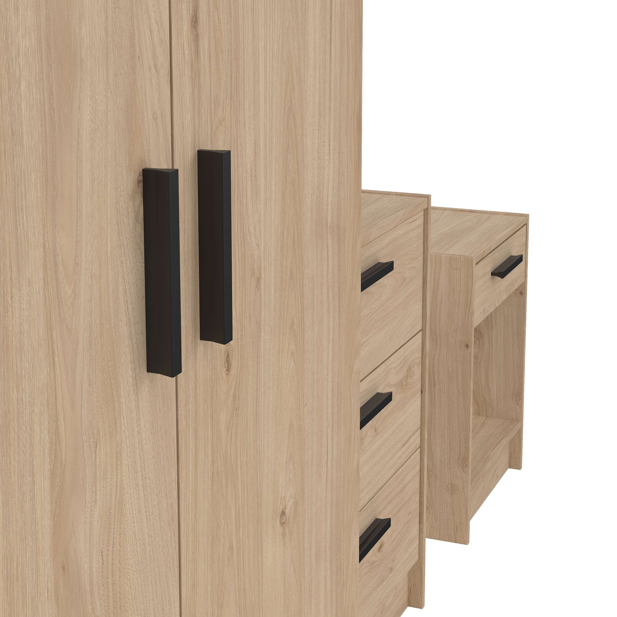 INOSIGN Schlafzimmer-Set »Escape für Schlafzimmer, Jugendzimmer«, (Set, 3 tlg.), bestehend aus Kleiderschrank, Kommode, Nachttisch