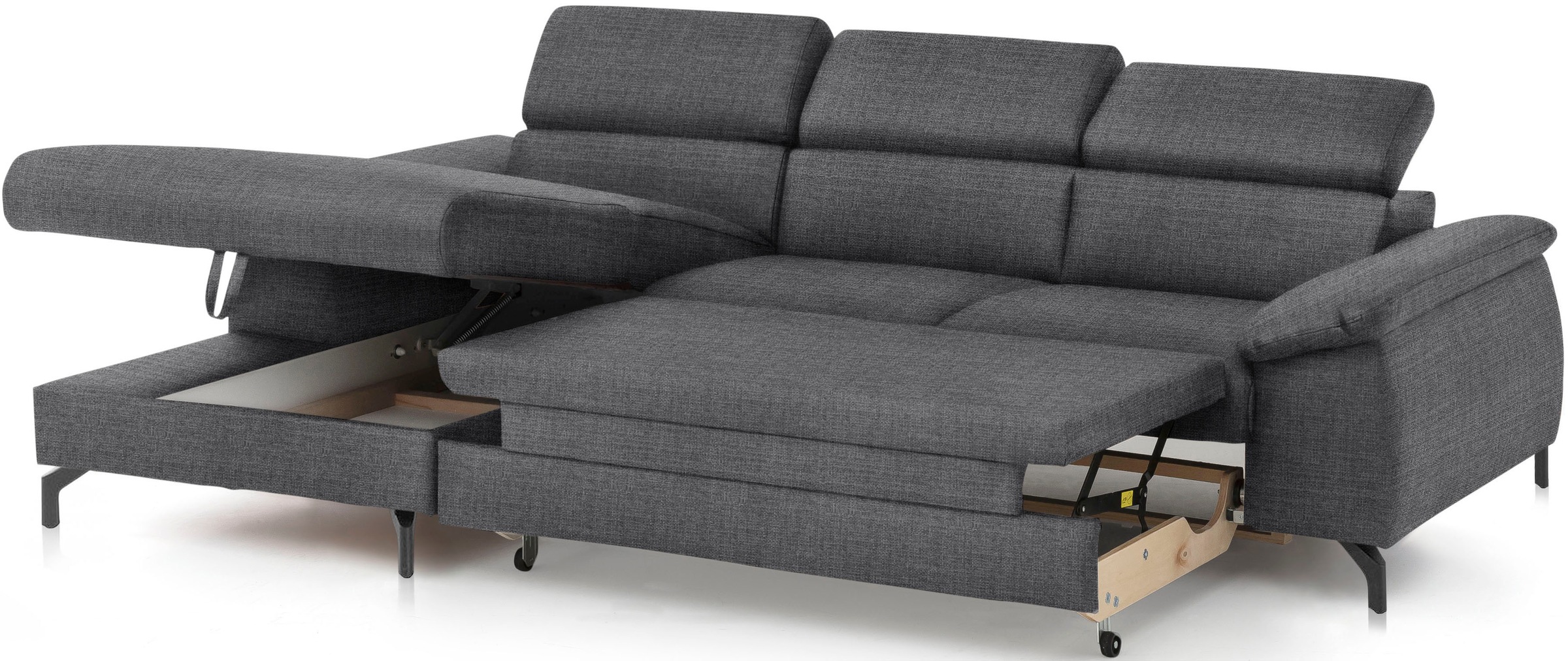 COTTA Ecksofa »Kitty L-Form«, inkl. Kopfteilverstellung, optional mit Bettfunktion u. Bettkasten