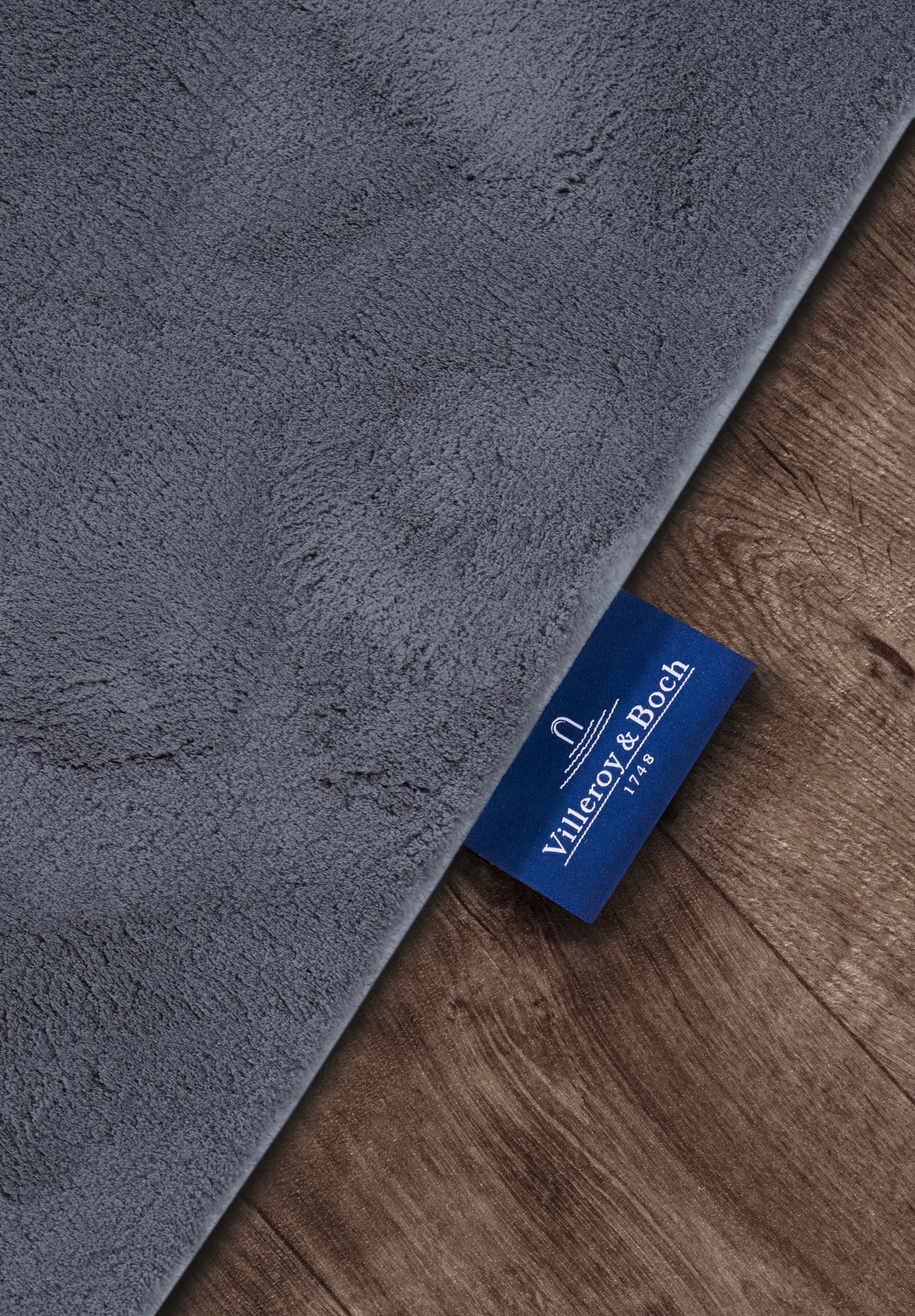 Villeroy & Boch Teppich »Leon«, rechteckig, 15 mm Höhe, Langflor, Shaggy, uni, flauschig weich, glänzend, Kaninchenfell Haptik