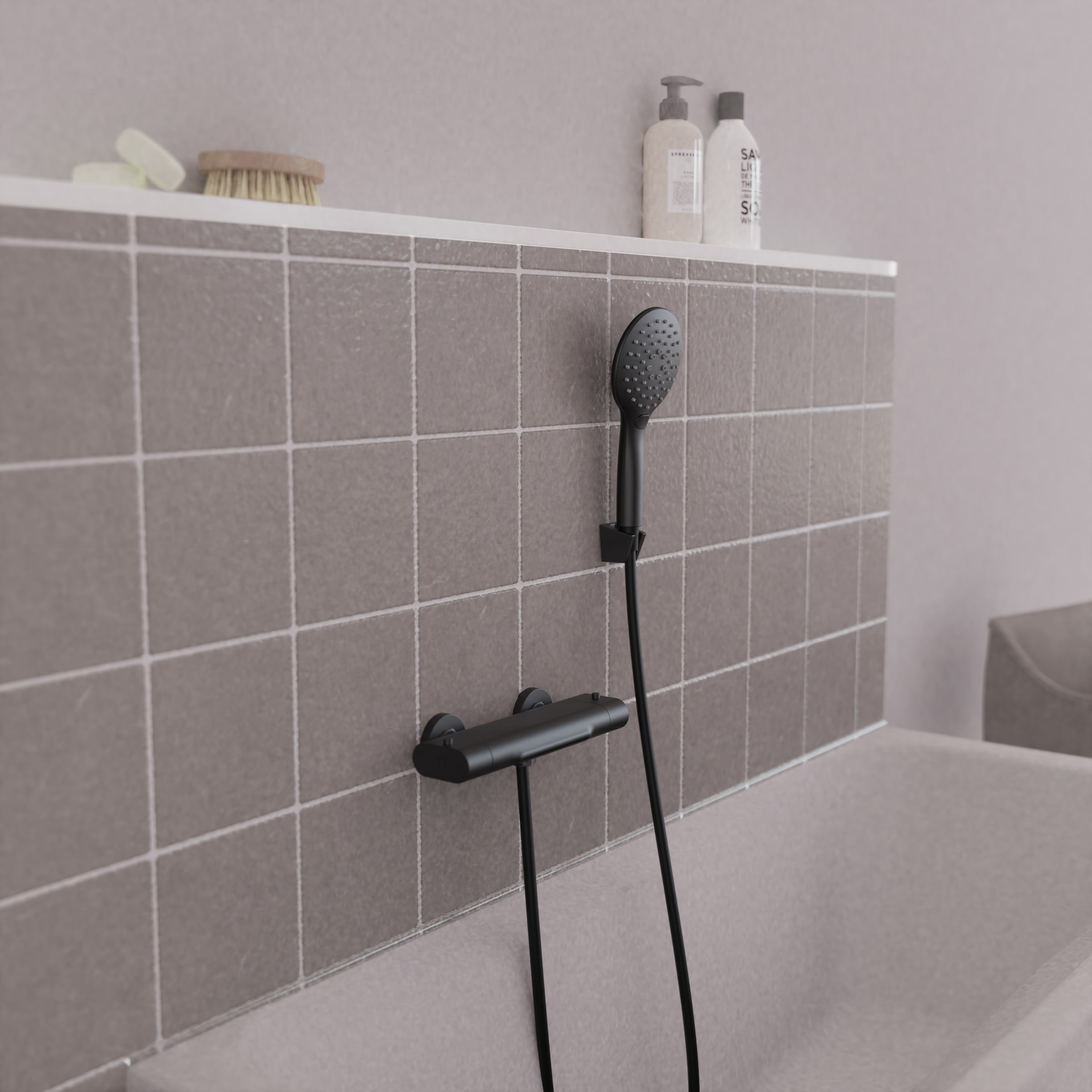 Schütte Duschsystem »Rio«, Eco-Stopp-Funktion, Antikalk-Noppen, wassersparend