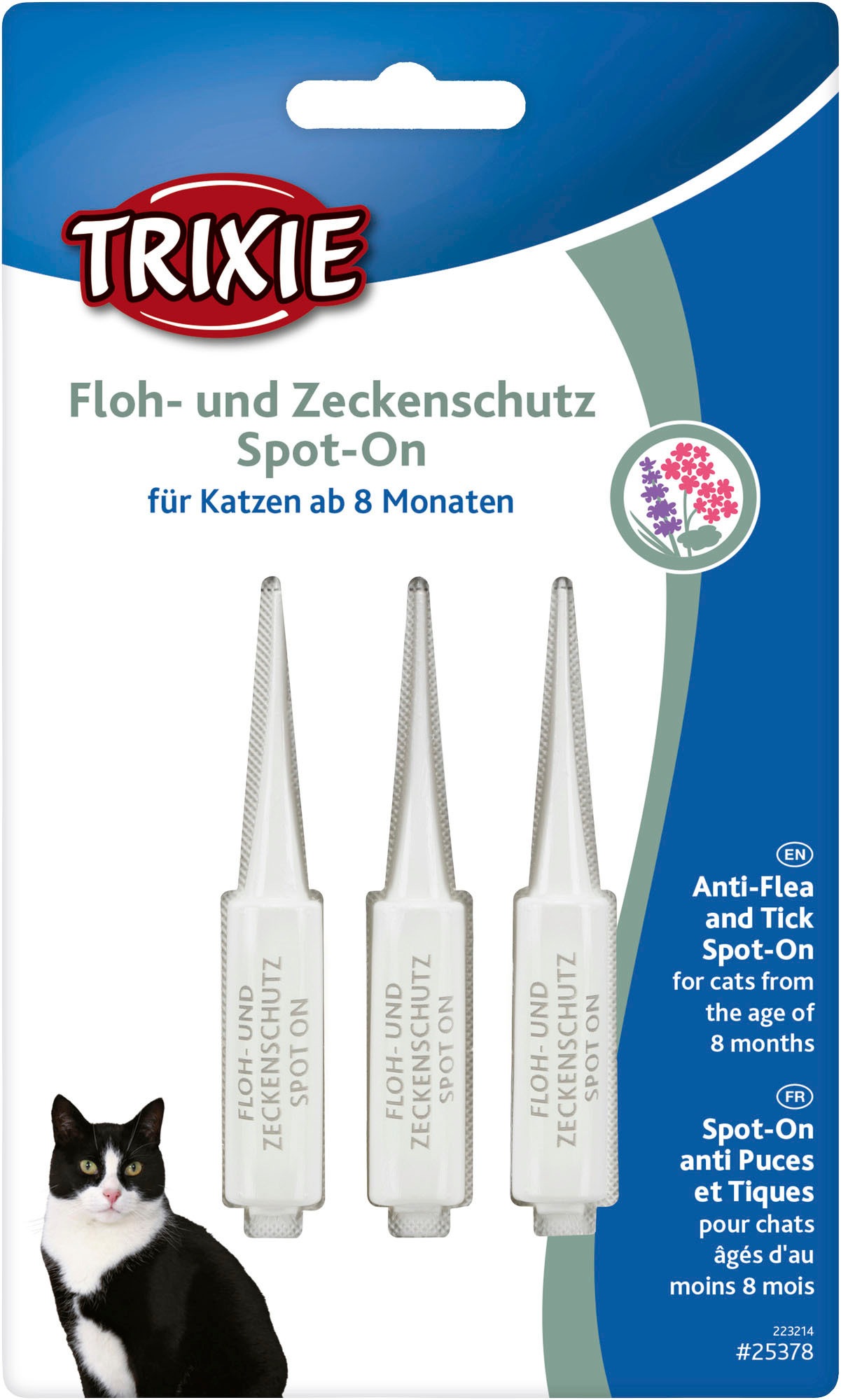 Bild von TRIXIE Fellpflege »Floh- und Zeckenschutz Spot-On«, (Set, 2 St.), für Katzen über 8 Monate