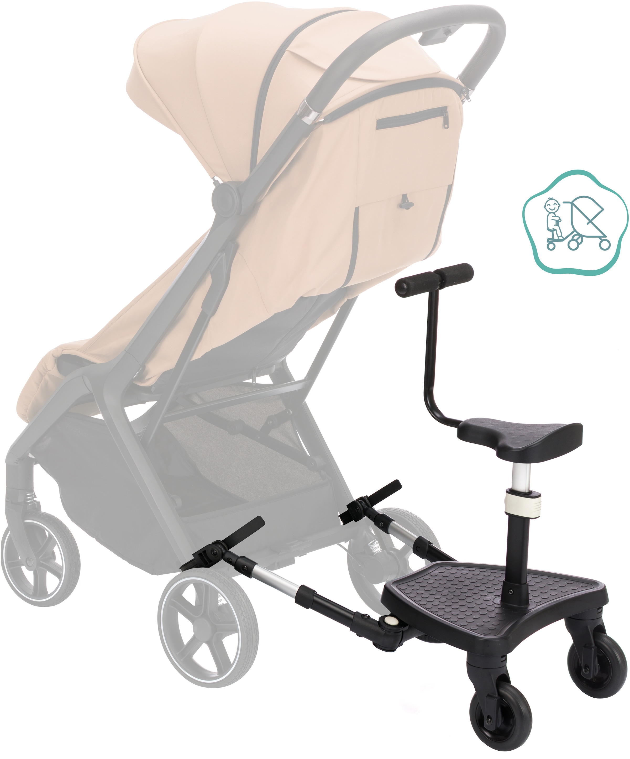 Fillikid Buggyboard »Mitfahrbrett FlexiRide« für Kinderwagen