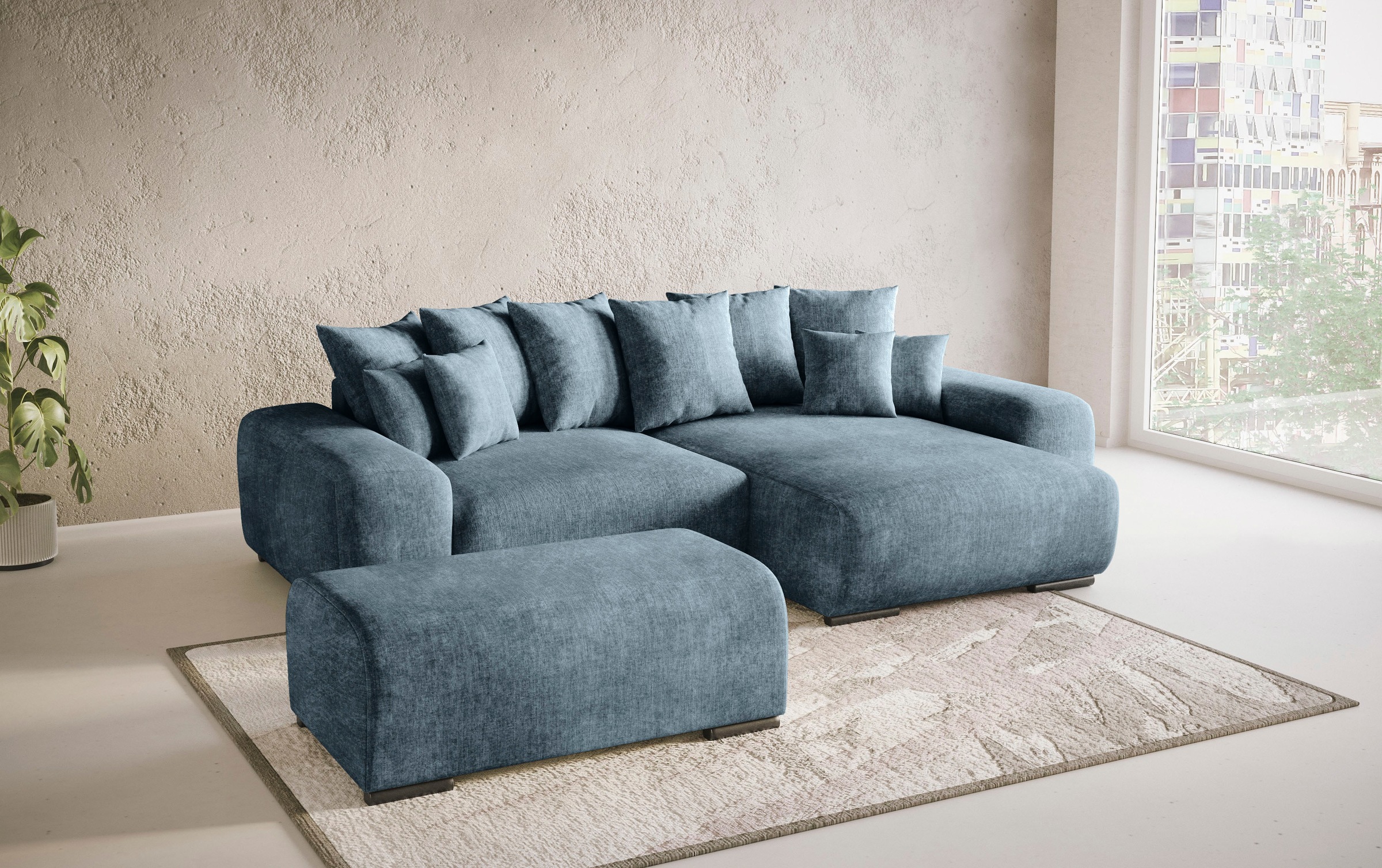 Mr. Couch Polsterecke »Sundance II«, Dauerschläfer mit EasyBett-Schlaffunktion, Bettkasten
