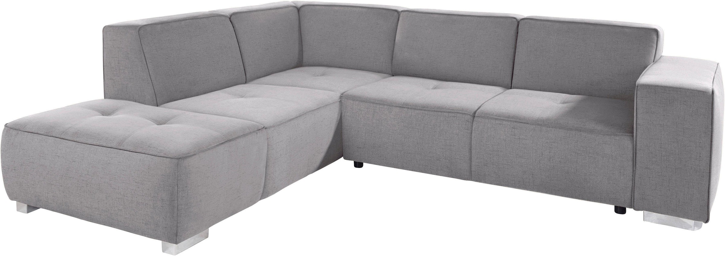 INOSIGN Ecksofa »Sapporo L-Form«, wahlweise Bettfunktion oder Sitztiefenver günstig online kaufen