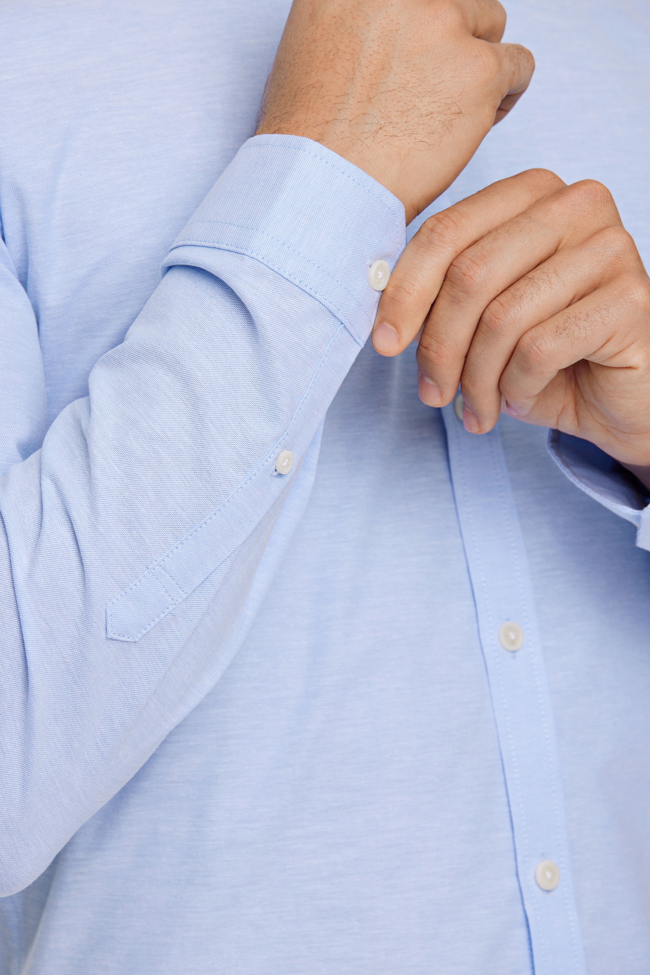 LINDBERGH Langarmhemd mit Button-Down-Kragen