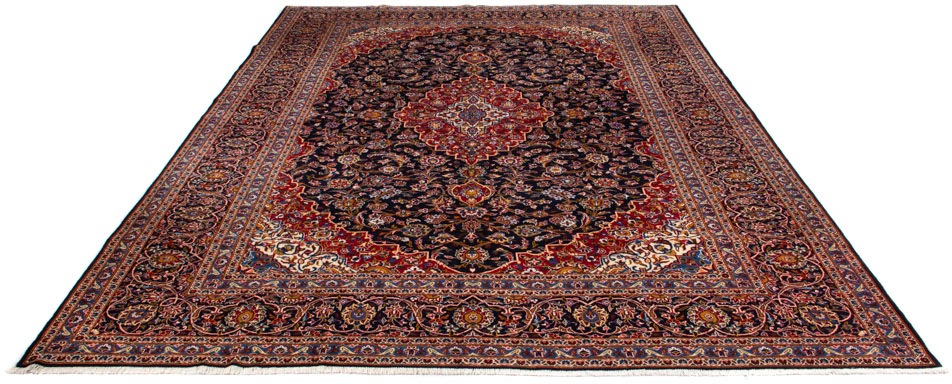 morgenland Orientteppich »Perser - Keshan - 425 x 318 cm - dunkelblau«, rec günstig online kaufen