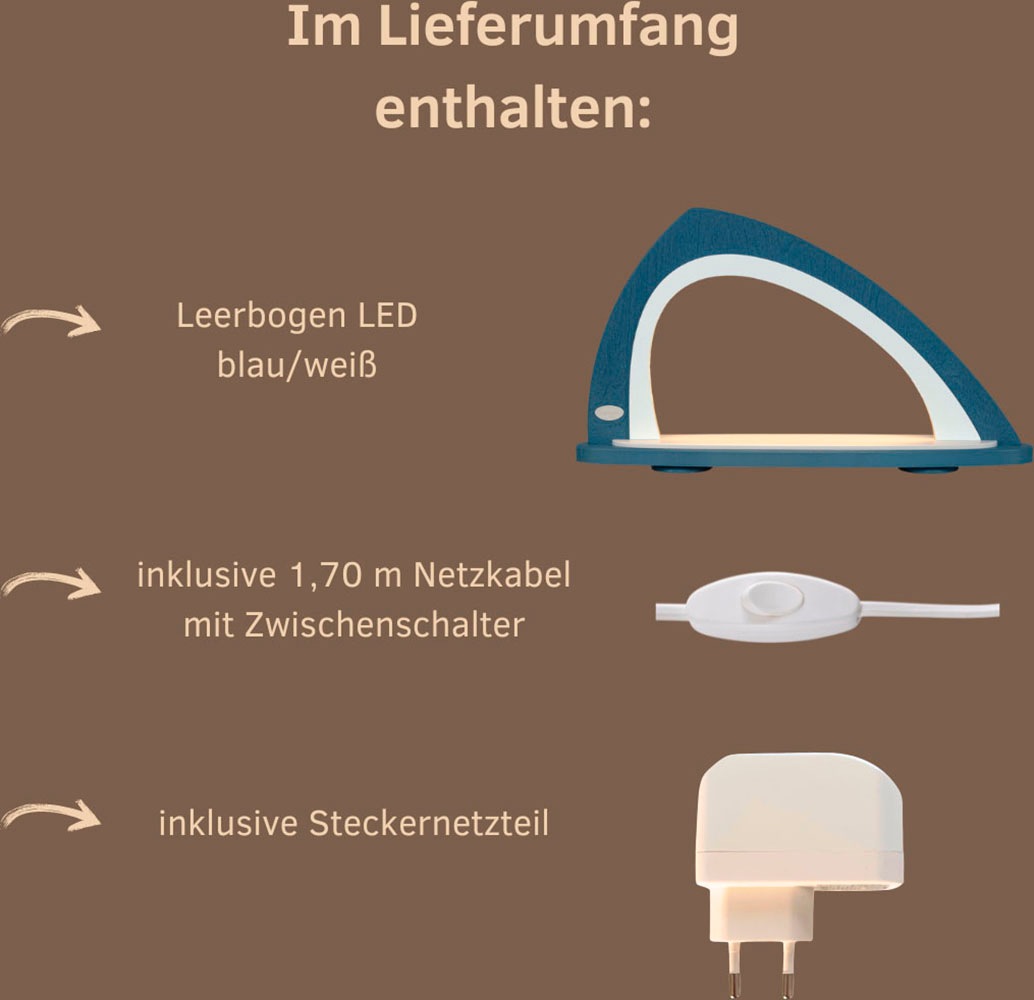 Weigla LED Schwibbogen »Weihnachtsdeko, Made in Germany« 1 Stk. Leerbogen zum Selbstbestücken, asymmetrisch