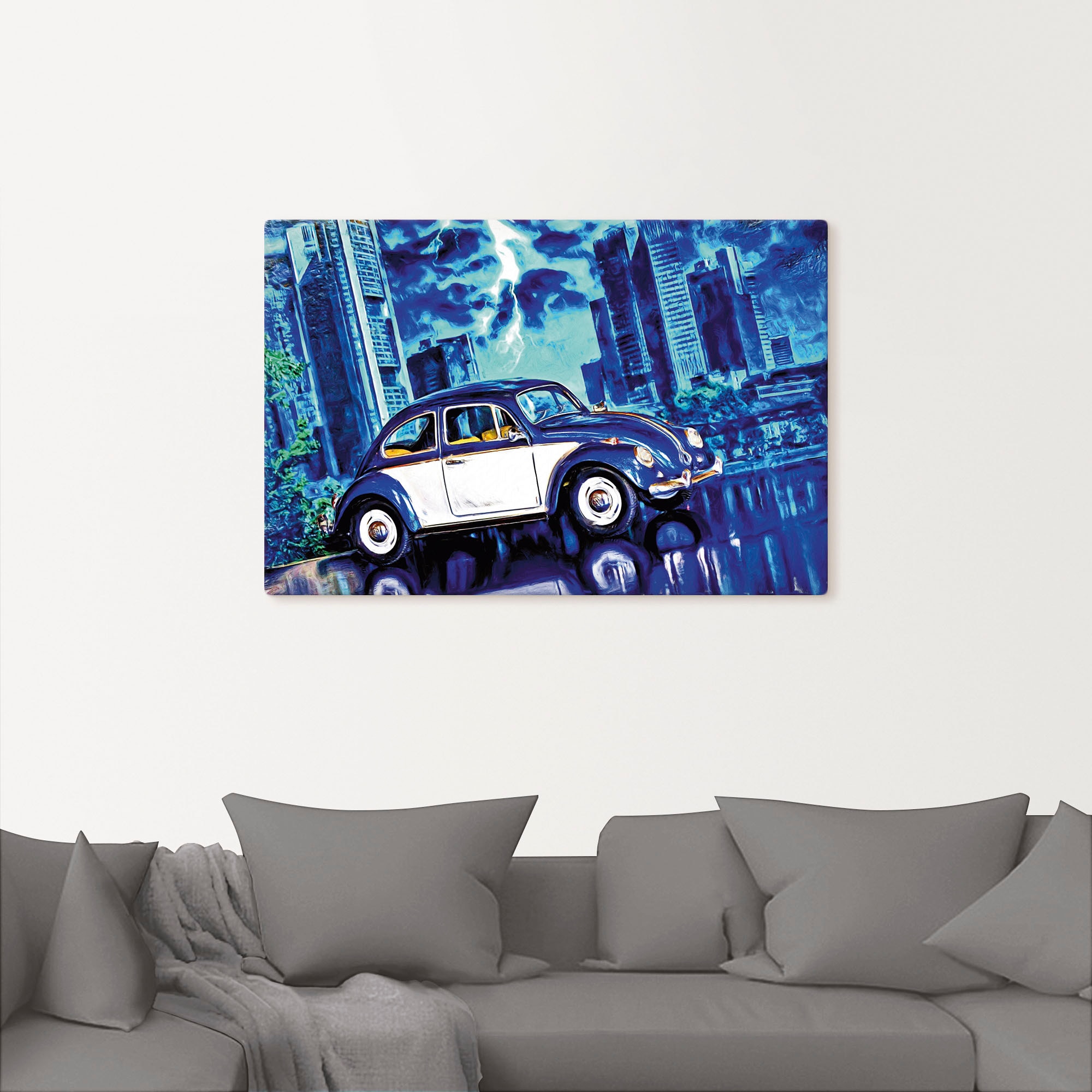 Artland Wandbild »Nachts«, Auto, (1 St.), als Alubild, Leinwandbild, Wandaufkleber oder Poster in versch. Größen