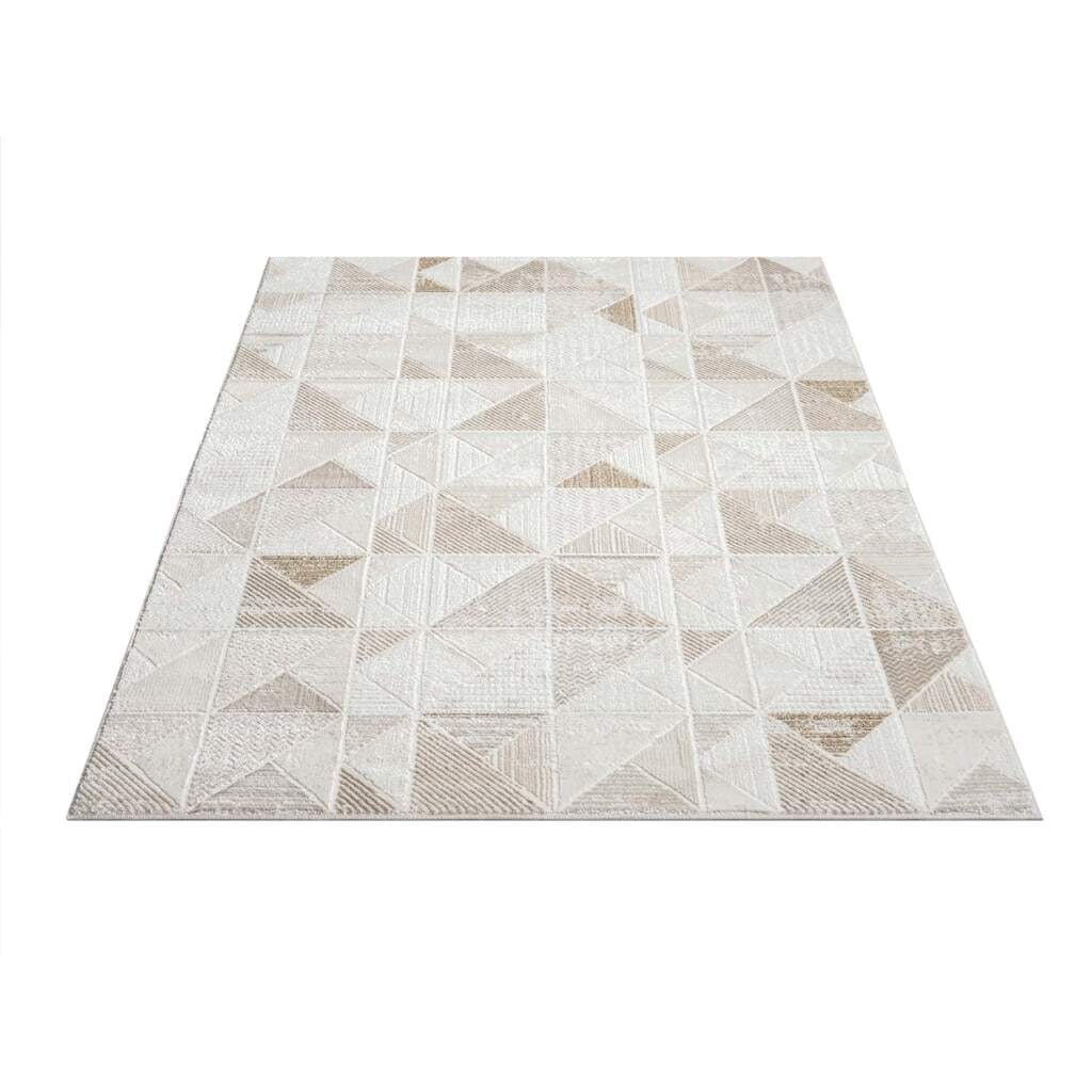 Carpet City Teppich »ANTIK231«, rechteckig, 10 mm Höhe, Kurzflor, 3D-Optik, Klassisch-Modern für Wohnzimmer, Schlafzimmer