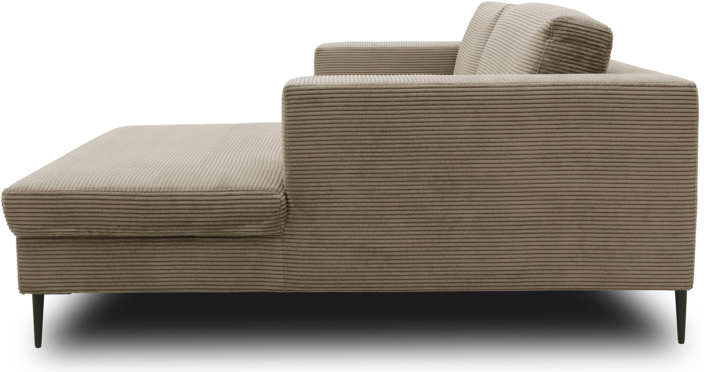 DOMO collection Ecksofa »Modica kompakt und elegant, Breite 244, L-Form«, moderne Optik mit extrabreiter Recamiere, auch in Cord