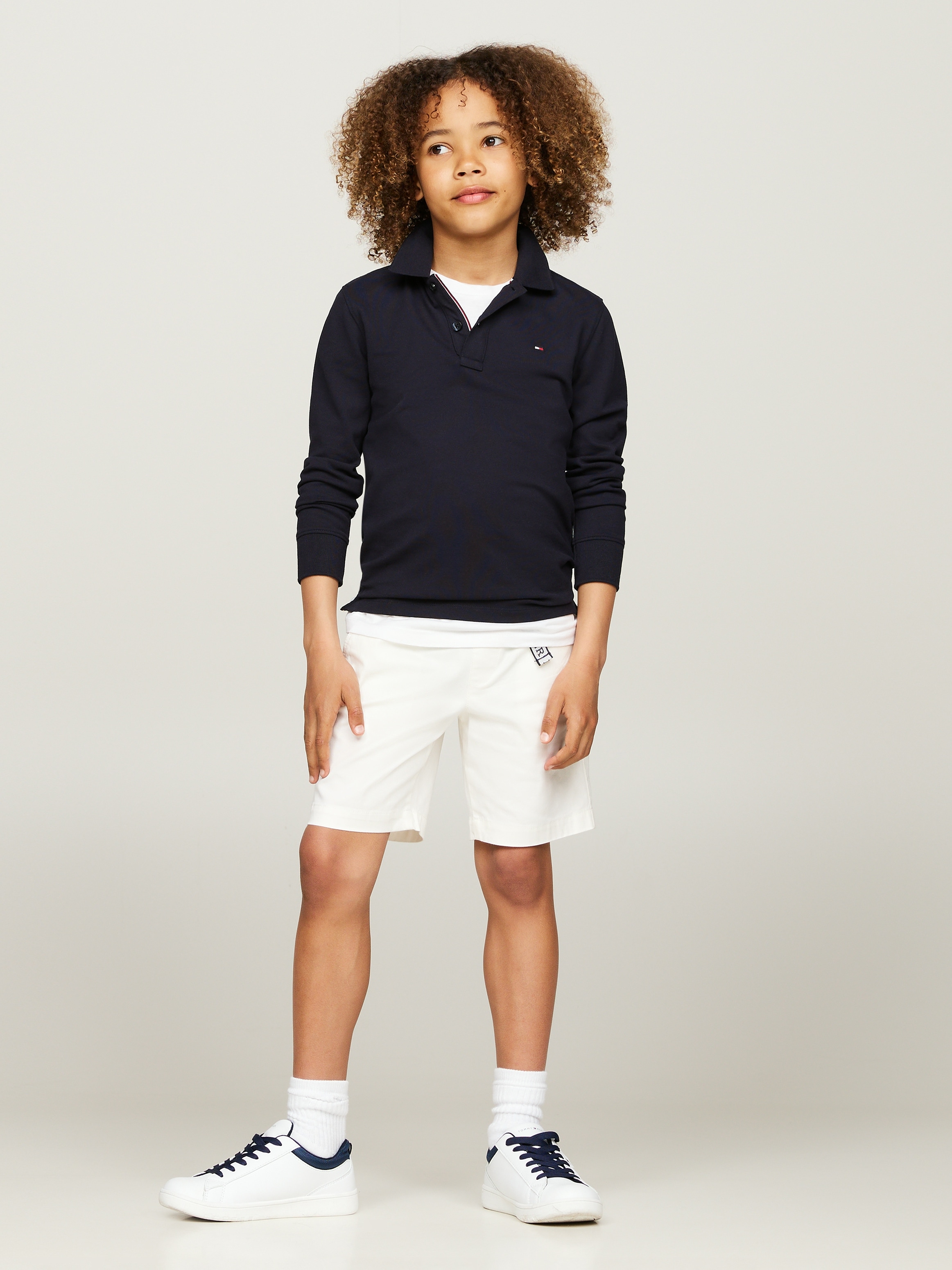 Tommy Hilfiger Poloshirt »ESSENTIAL POLO LS«, Kinder bis 16 Jahre mit Logostickerei