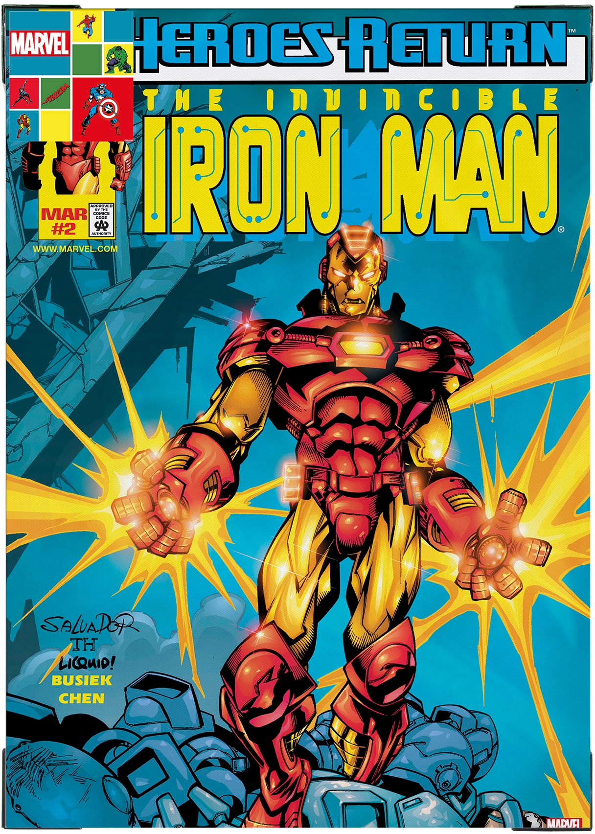 MARVEL Leinwandbild »The Invincible Iron Man«, (1 St.)