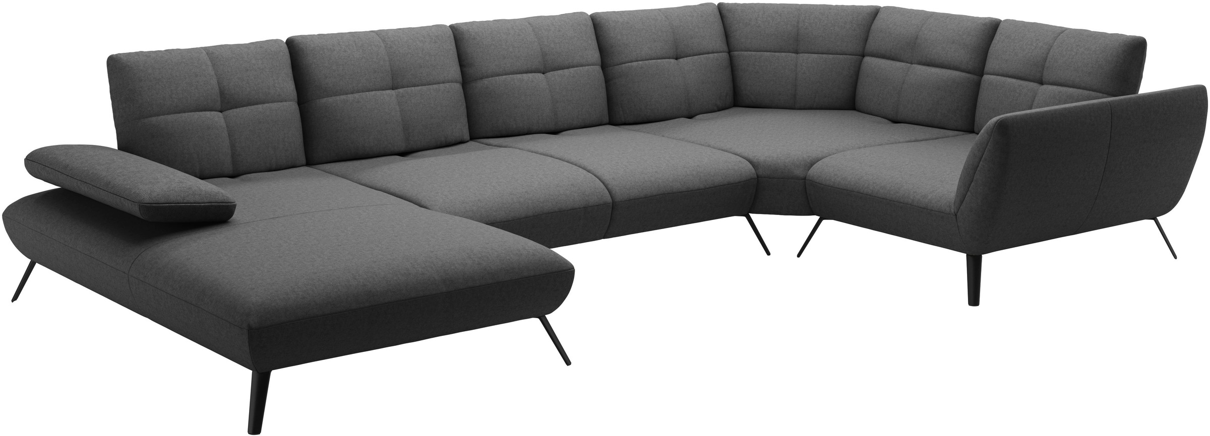 Places of Style Wohnlandschaft »Mikado U-Form«, inkl. Sitztiefenverstellung und Armteilverstellung