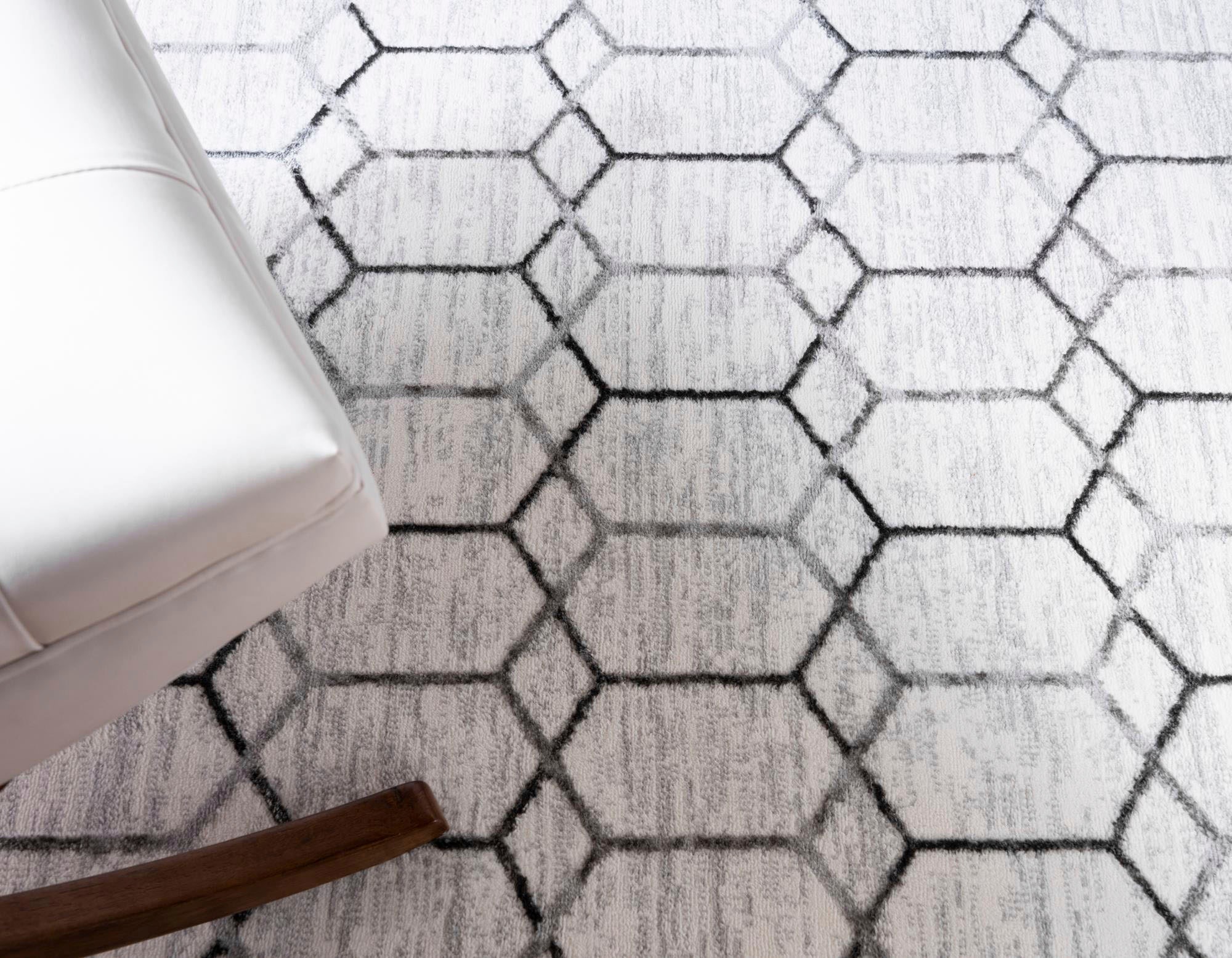 Myflair Möbel & Accessoires Teppich »Titan Trellis, LAGERRÄUMUNG!«, rechteckig, 13 mm Höhe, Kurzflor, gewebt, modernes geometrisches Design