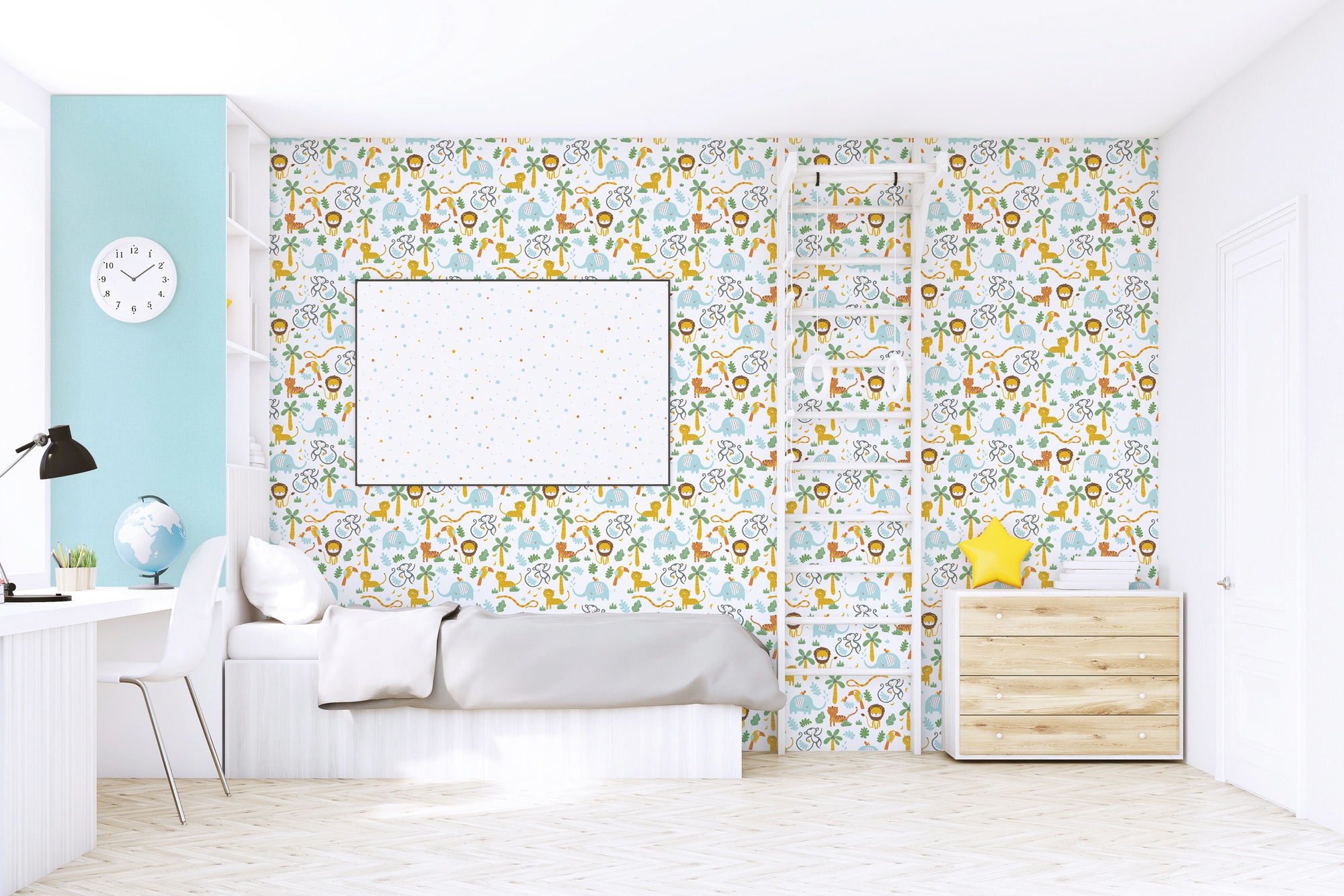 A.S. Création Vliestapete »Little Love«, Motiv-abstrakt-naturalistisch, Kindertapete Tapete Dschungel Tapeten Kinderzimmer Schlafzimmer Design