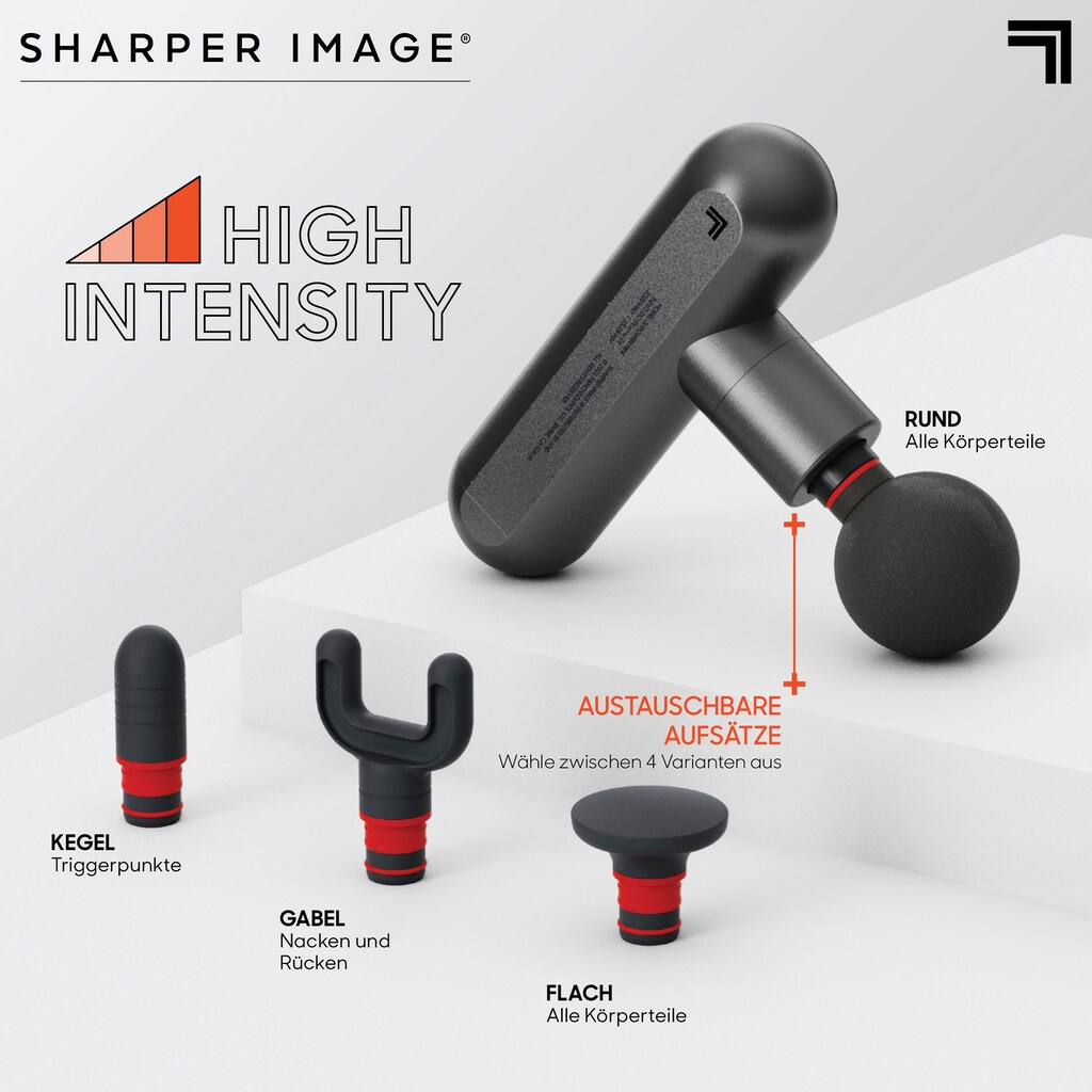 Sharper Image Massagepistole »Kleine Kompakte Massagegun für Muskelentspannung«