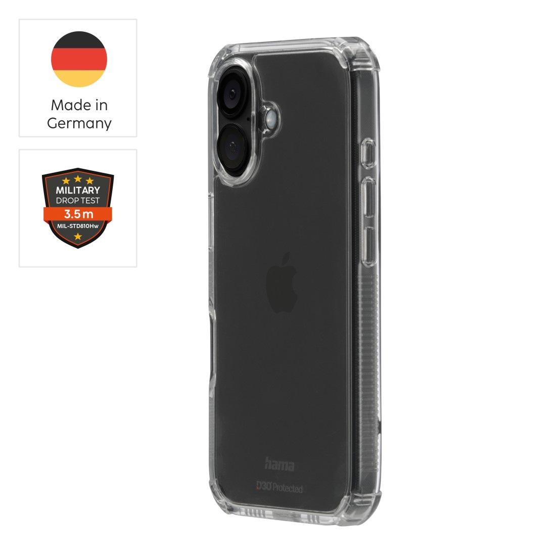 Hama Smartphone-Hülle »Handyhülle „Extreme Protect“ für iPhone 16 (stoßfest, sturzsicher)«, iPhone 16, 15,4 cm (6,1 Zoll)
