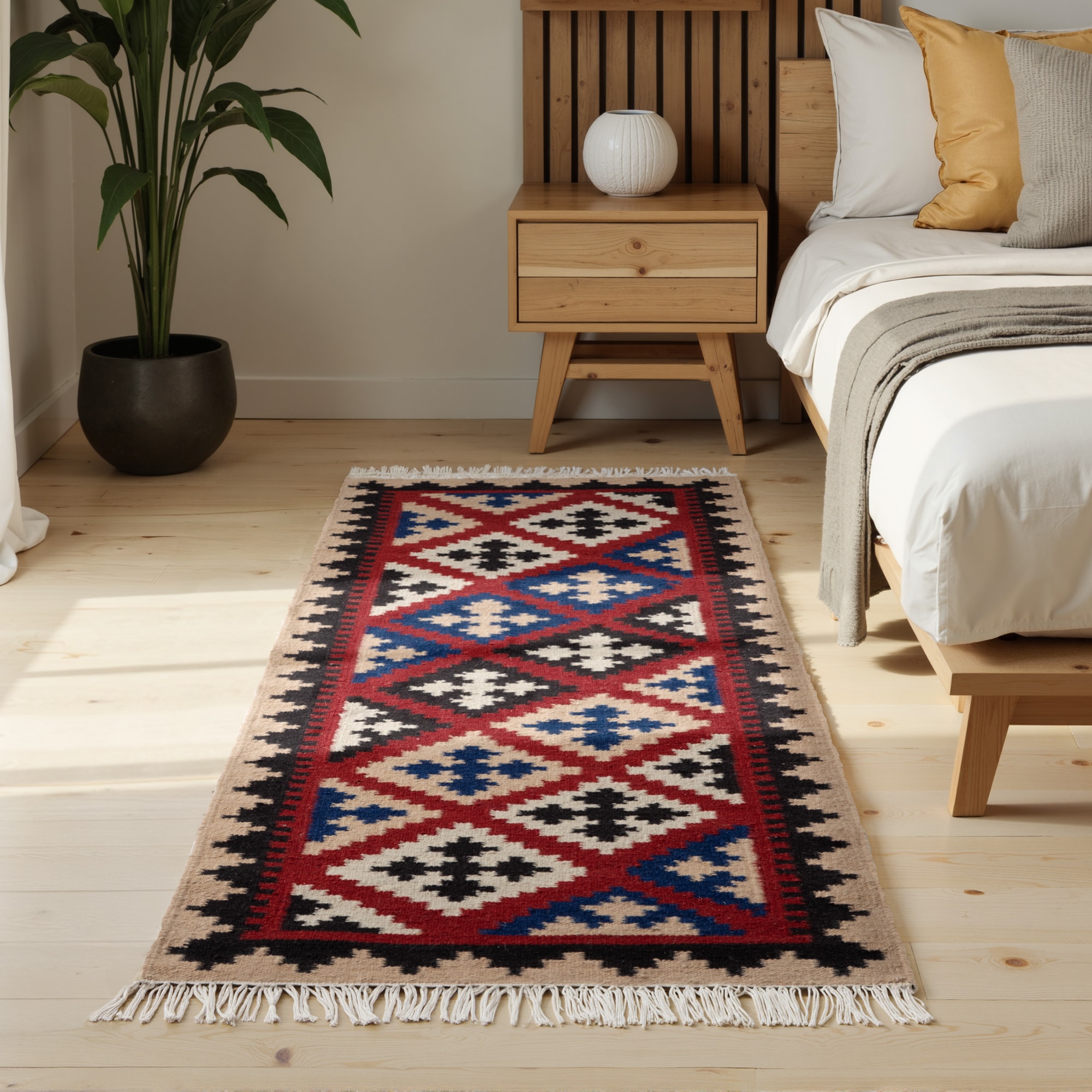 HANSE Home Teppich »Kelim Rami«, rechteckig, 3 mm Höhe, Wolle, Baumwolle, N günstig online kaufen