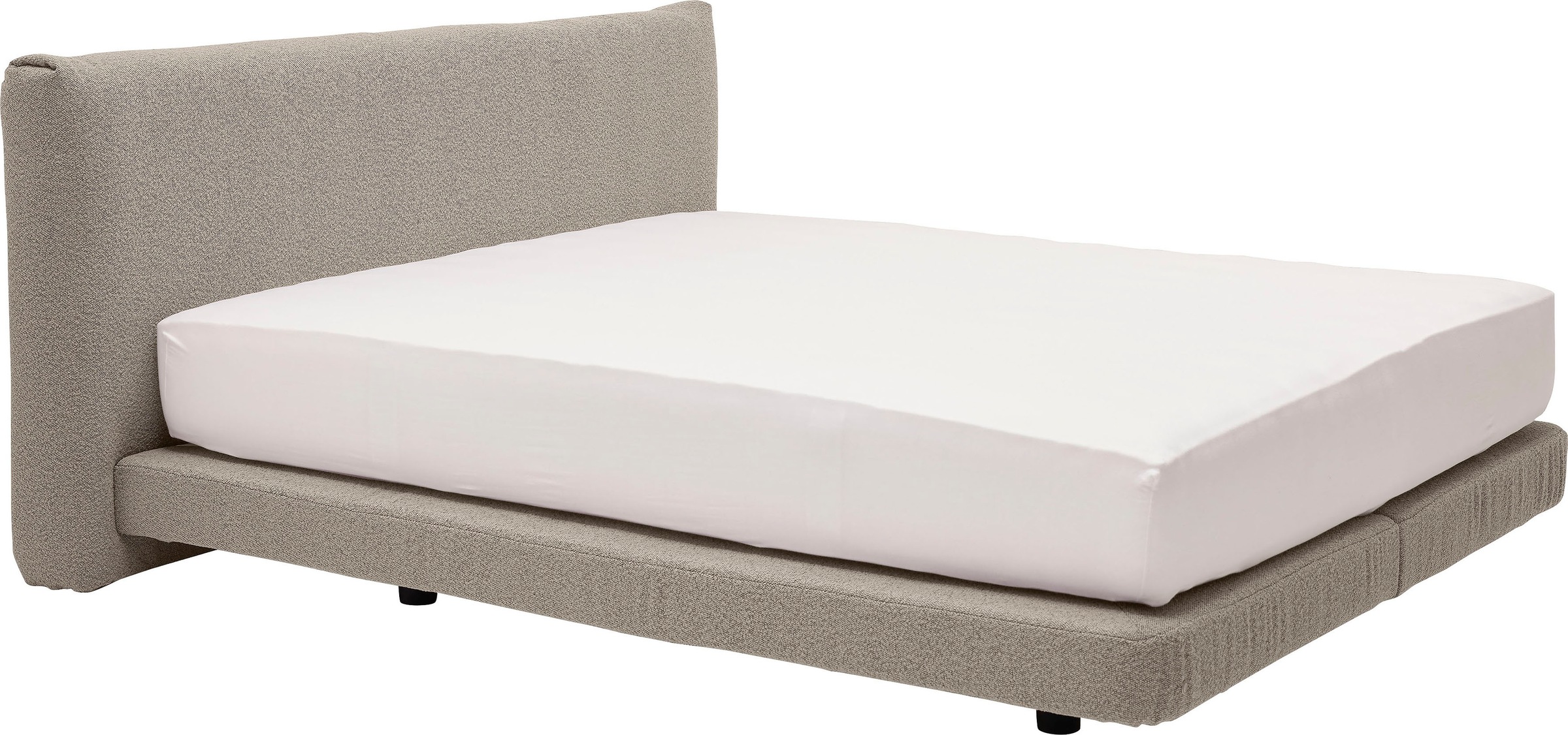 Bild von TOM TAILOR HOME Boxspringbett »CLOUD NINE BOX«, in weichem Bouclé-Stoff, Kopfteilhöhe: 94 cm