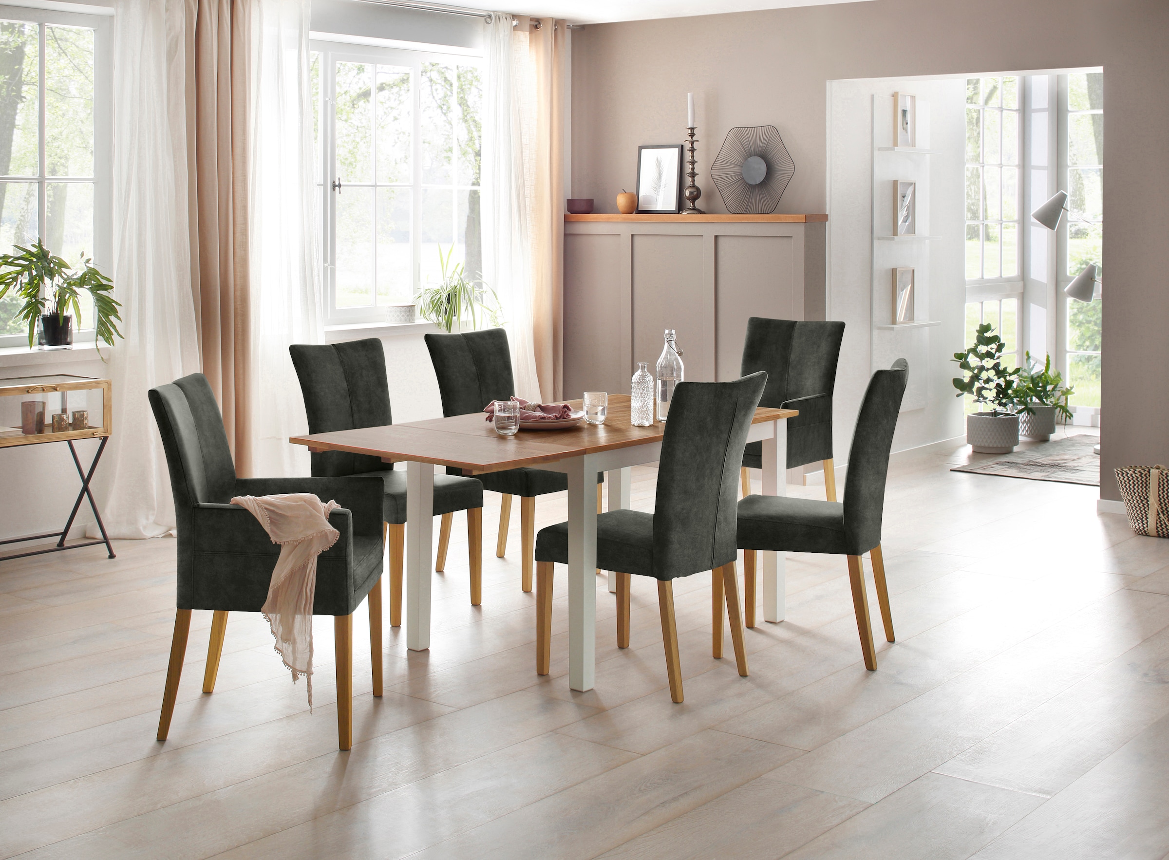 Home affaire Armlehnstuhl »Aspen«, Samtvelours
