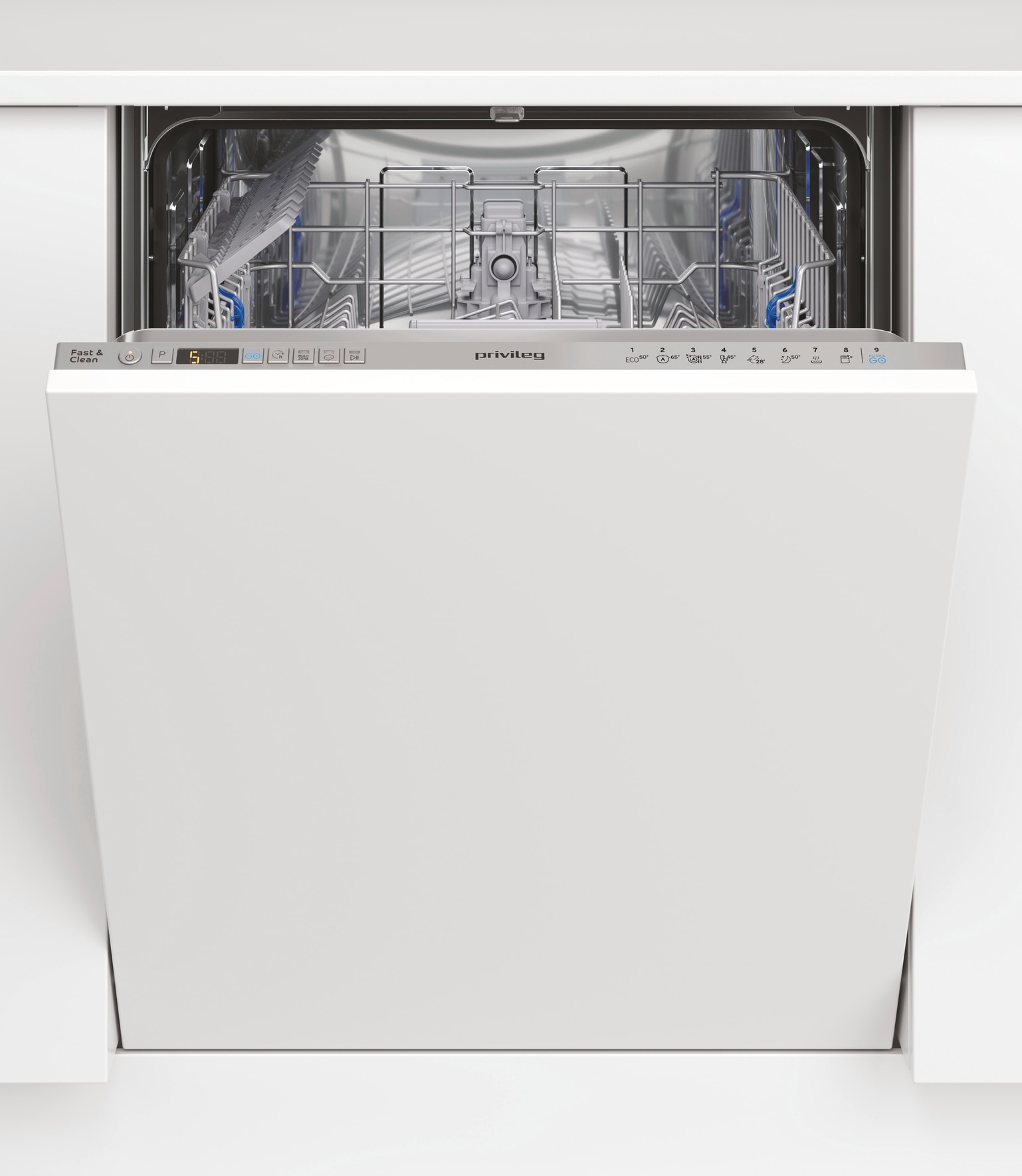 Privileg vollintegrierbarer Geschirrspüler »P0I ECO 2D541 S« 14 tlg. Maßgedecke Automatisches Türöffnungssystem mit Auto Door