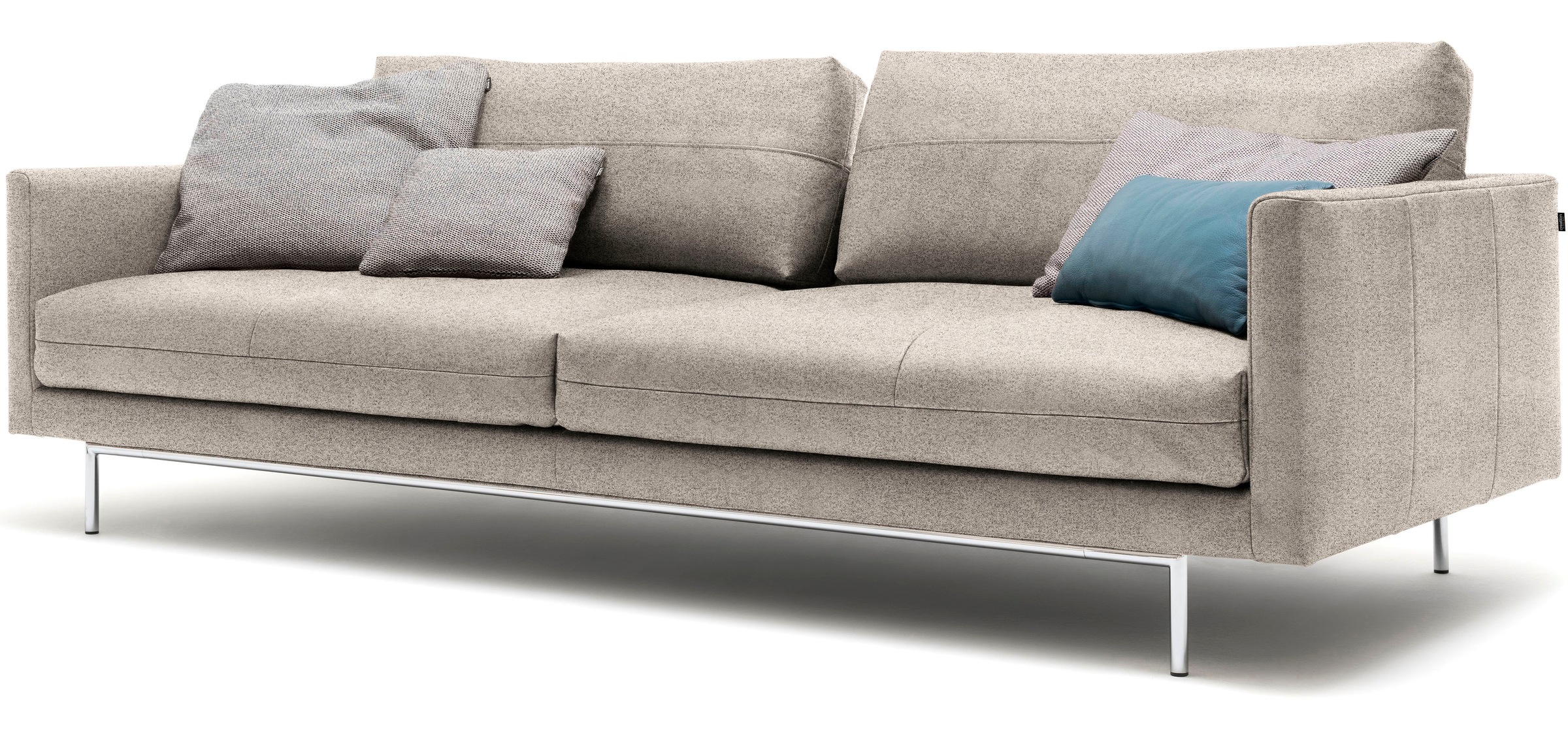 Creation BY ROLF BENZ 3,5-Sitzer »CR.414, Designsofa, edles Sofa, Loungesofa, Ledersofa, klares Design«, aus Leder oder Chenille, erstklassiger Sitzkomfort, legere Polsterung