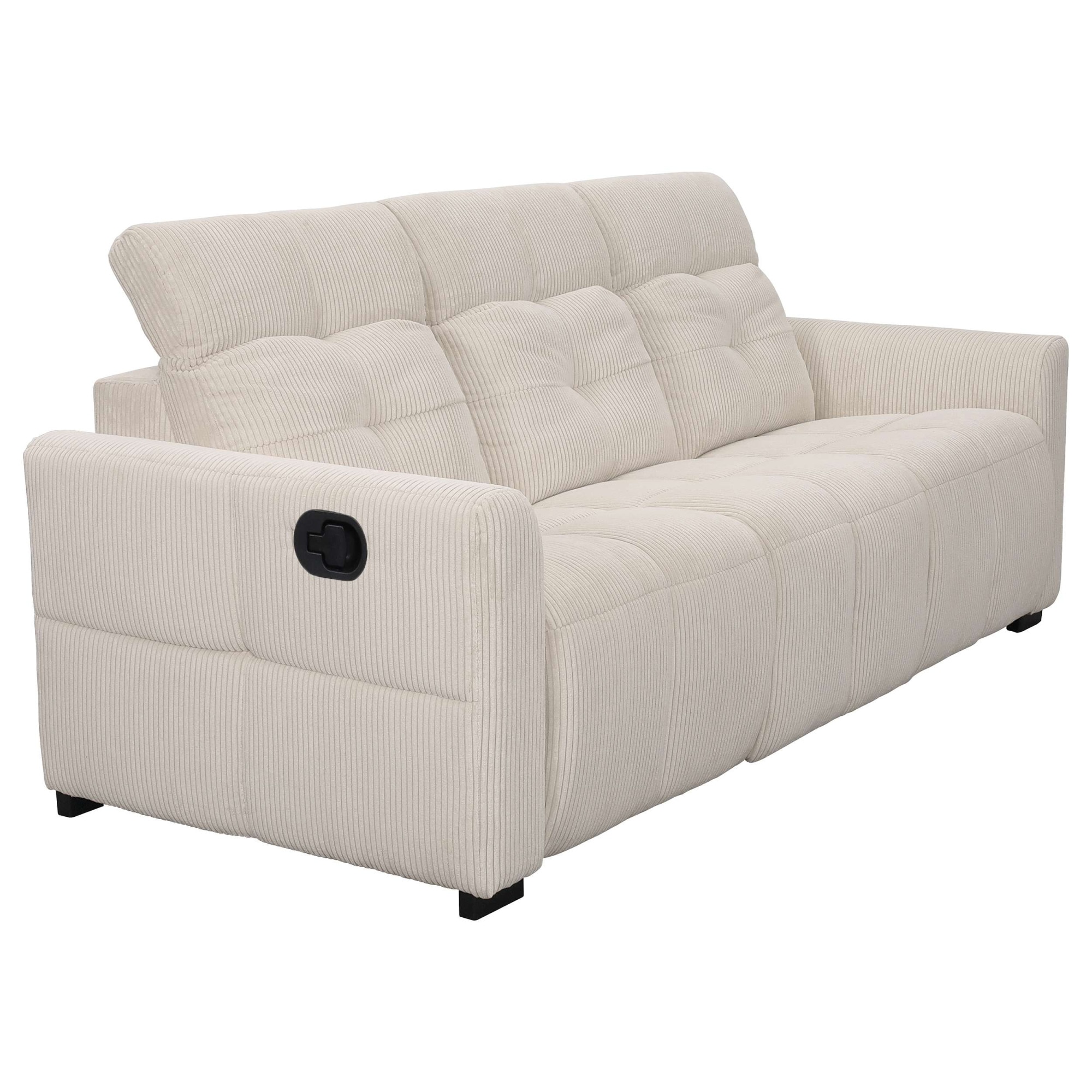 OTTO home 3-Sitzer »CAARLA Cord, Sofa, 224 cm, man. oder elektr. Relaxfunktion (USB-A/C)« mit USB-A und USB-C bei elektrischer Ausführung, Kopfteilverstellung