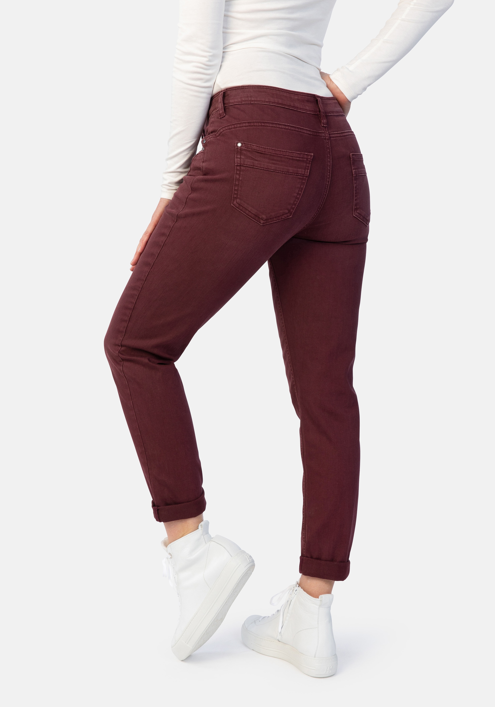 STOOKER WOMEN Boyfriend-Jeans »Davos Colour Denim Boyfriend Fit«, Jeans Boyfriend Fit Casual Denim Lässige Passform für Damen