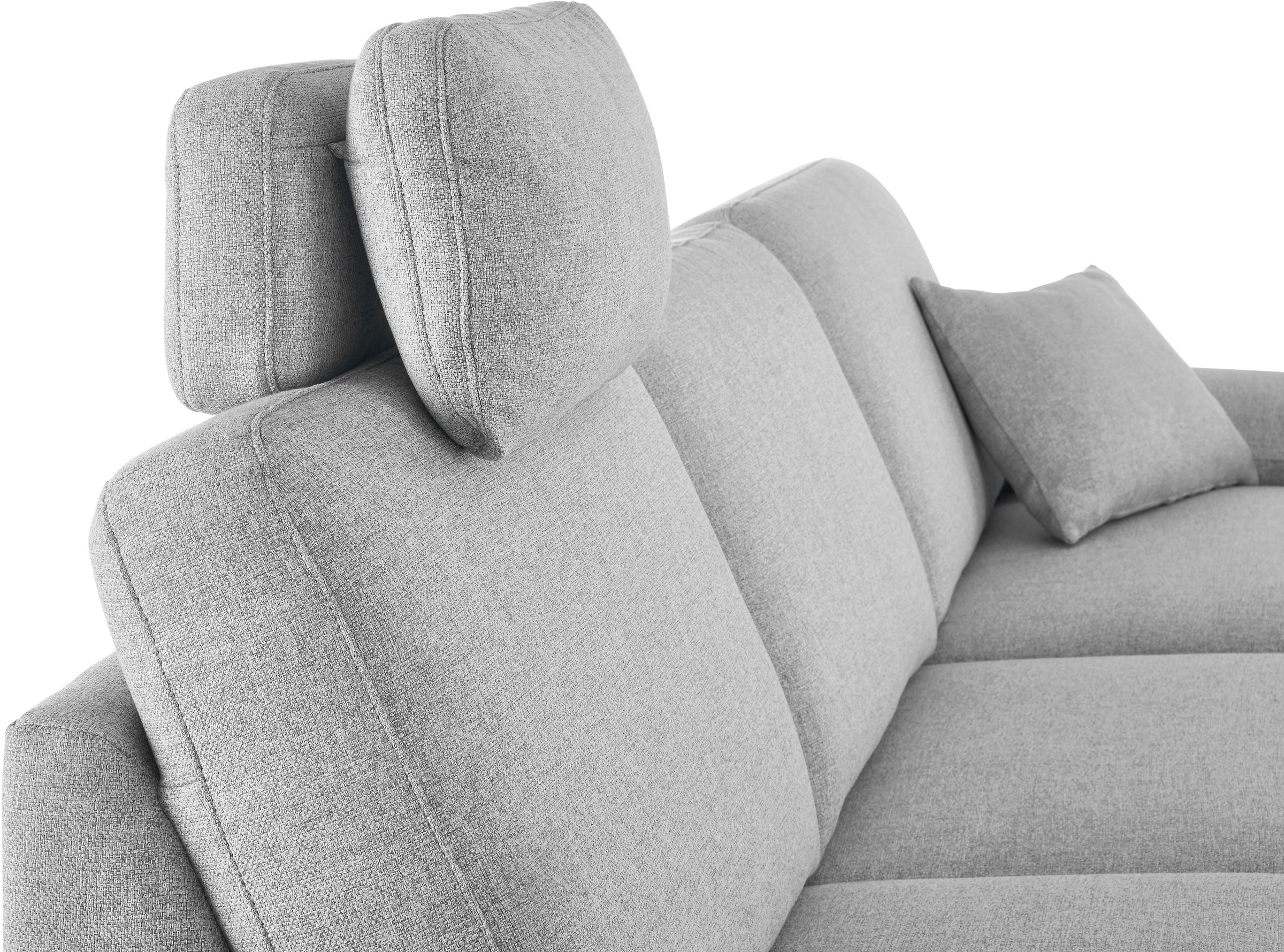 3C Candy Ecksofa »Mainau L-Form«, Relaxfunktion im 1,5-Sitzer, motorische Schlaffunktion in Longchair