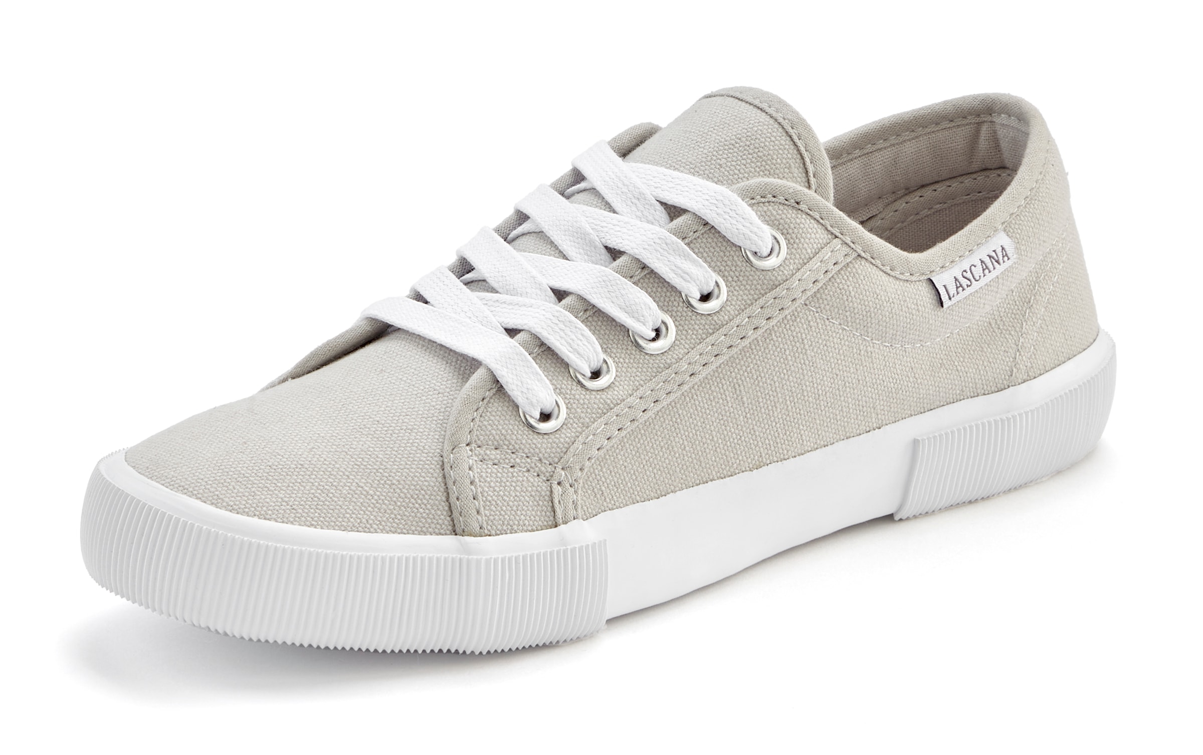 LASCANA Sneaker, aus Textil, Schnürhalbschuh, Freizeitschuh