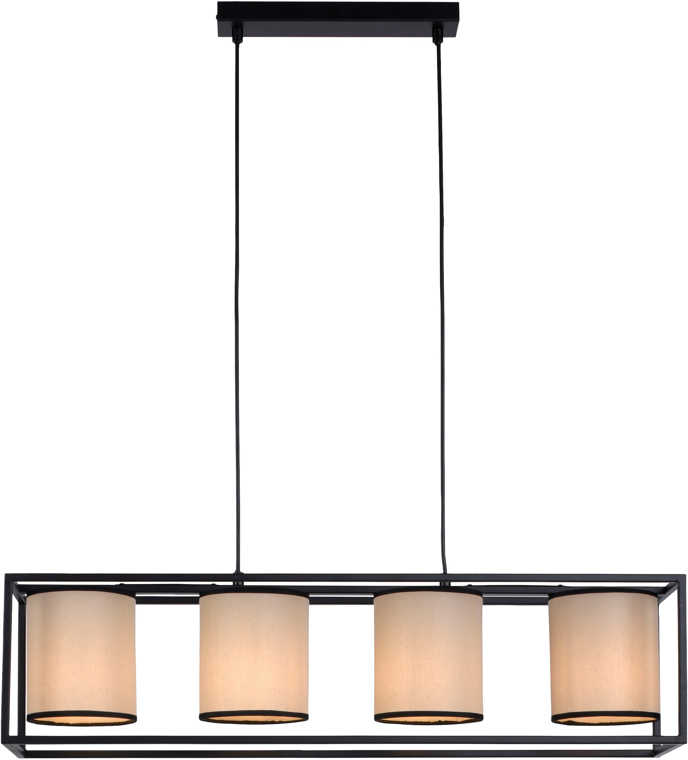 JUST LIGHT Pendelleuchte »RAVEN« E27 1 Stk. schwarz