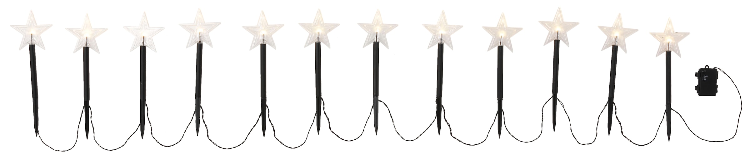 Star-Max LED Gartenleuchte »Leuchtstab Stern«, mit 12 Erdspießen auf Raten  bestellen | Leuchtfiguren