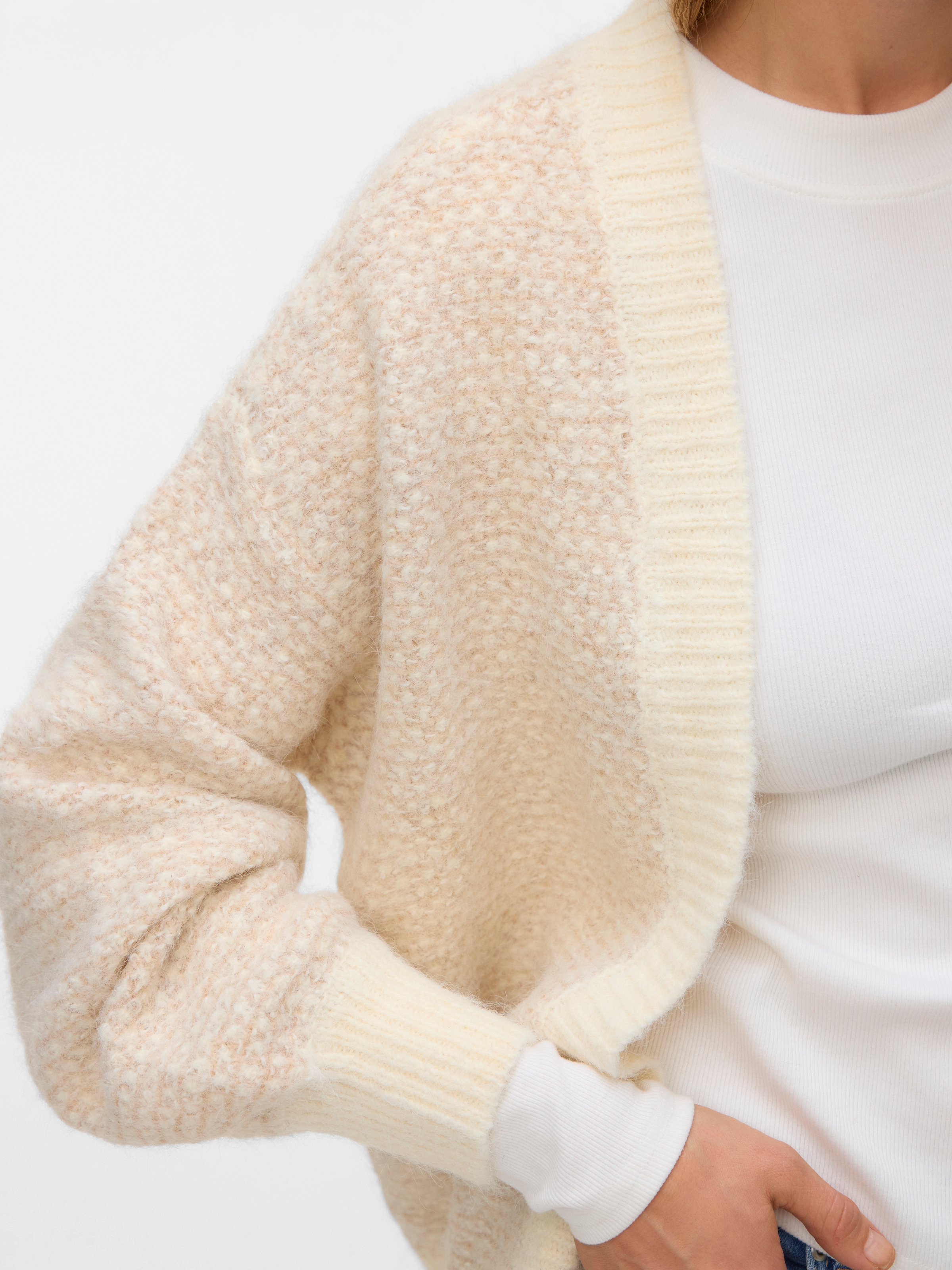 Vero Moda Strickjacke »VMLOVELY LS OPEN CARDIGAN« mit Wolle und Stretch