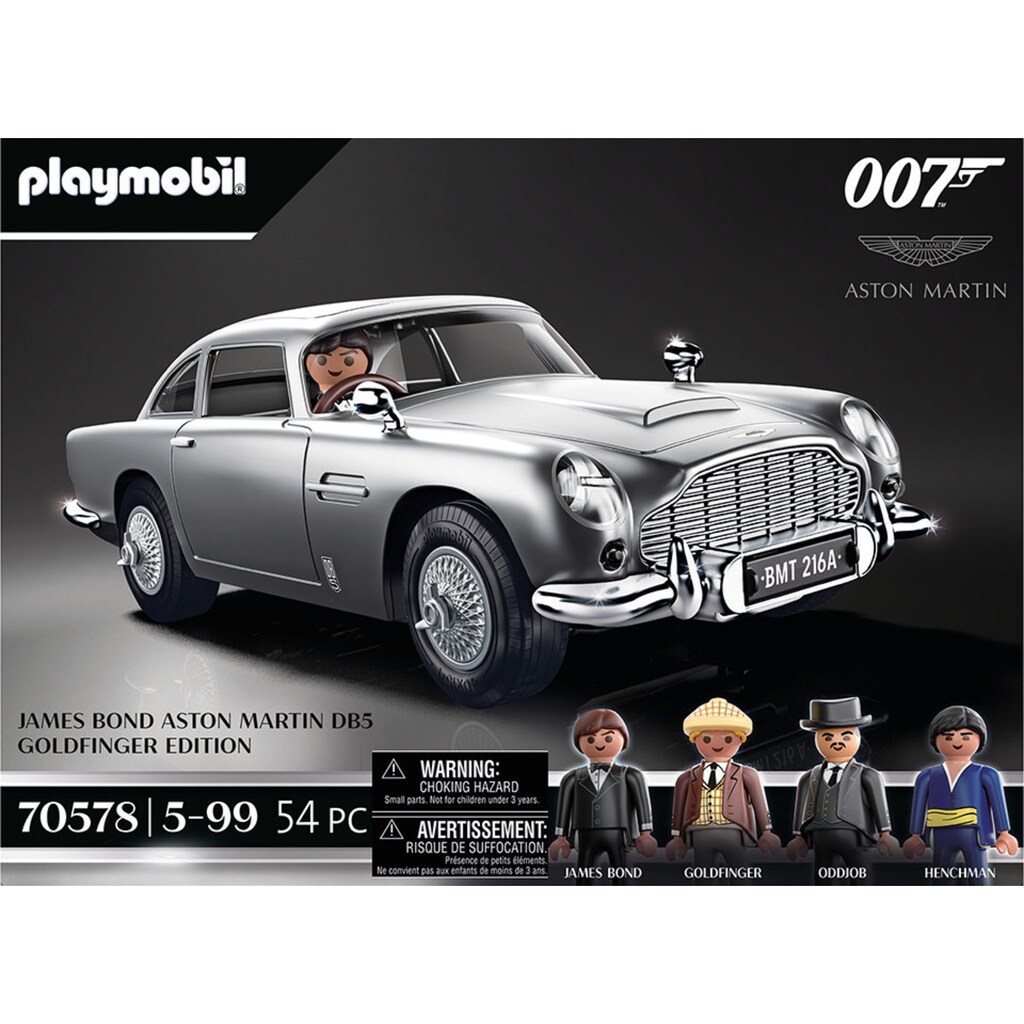 Playmobil® Konstruktions-Spielset »James Bond Aston Martin DB5 - Goldfinger Edition (70578)«, (54 St.)