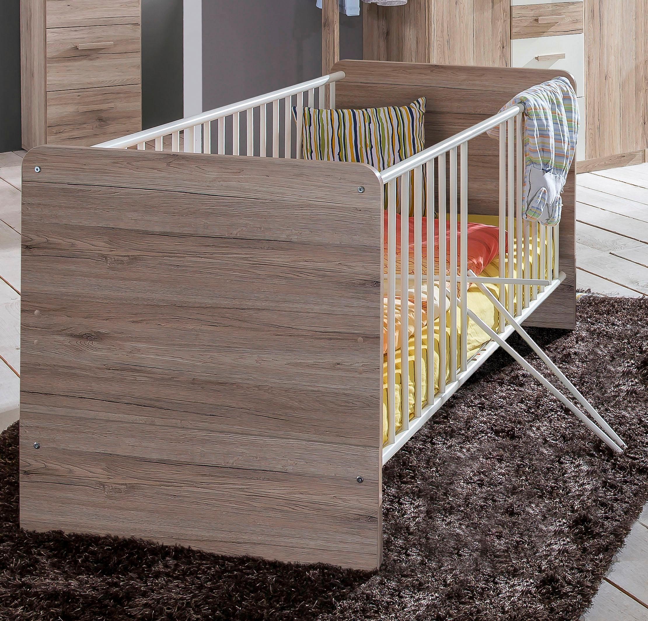 Wimex Babyzimmer-Komplettset »Bergamo«, (Set, 3 tlg.), Bett + Wickelkommode + 2 trg. Schrank