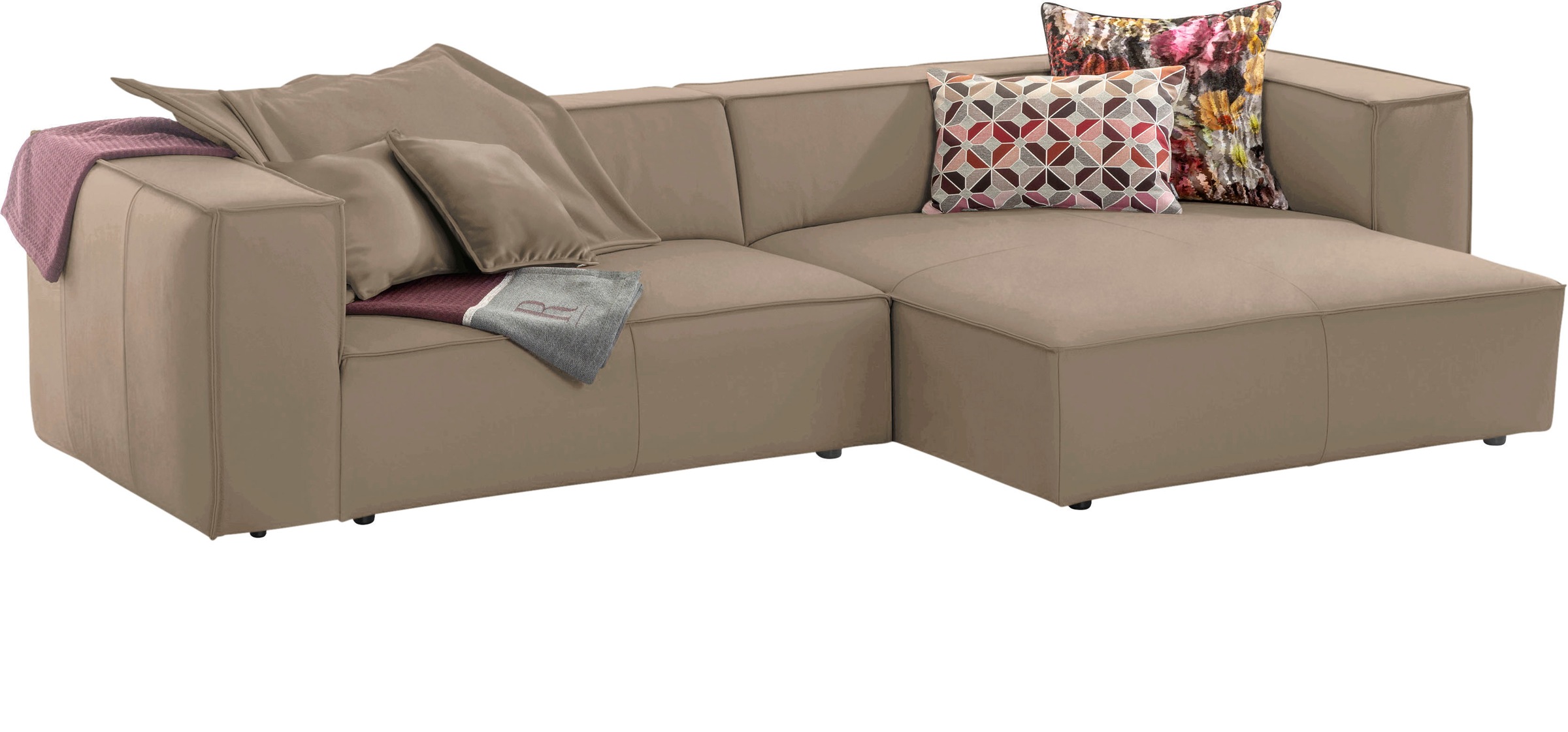 W.SCHILLIG Sofakissen »around-the-block« Dekokissen mit Flatterbiese