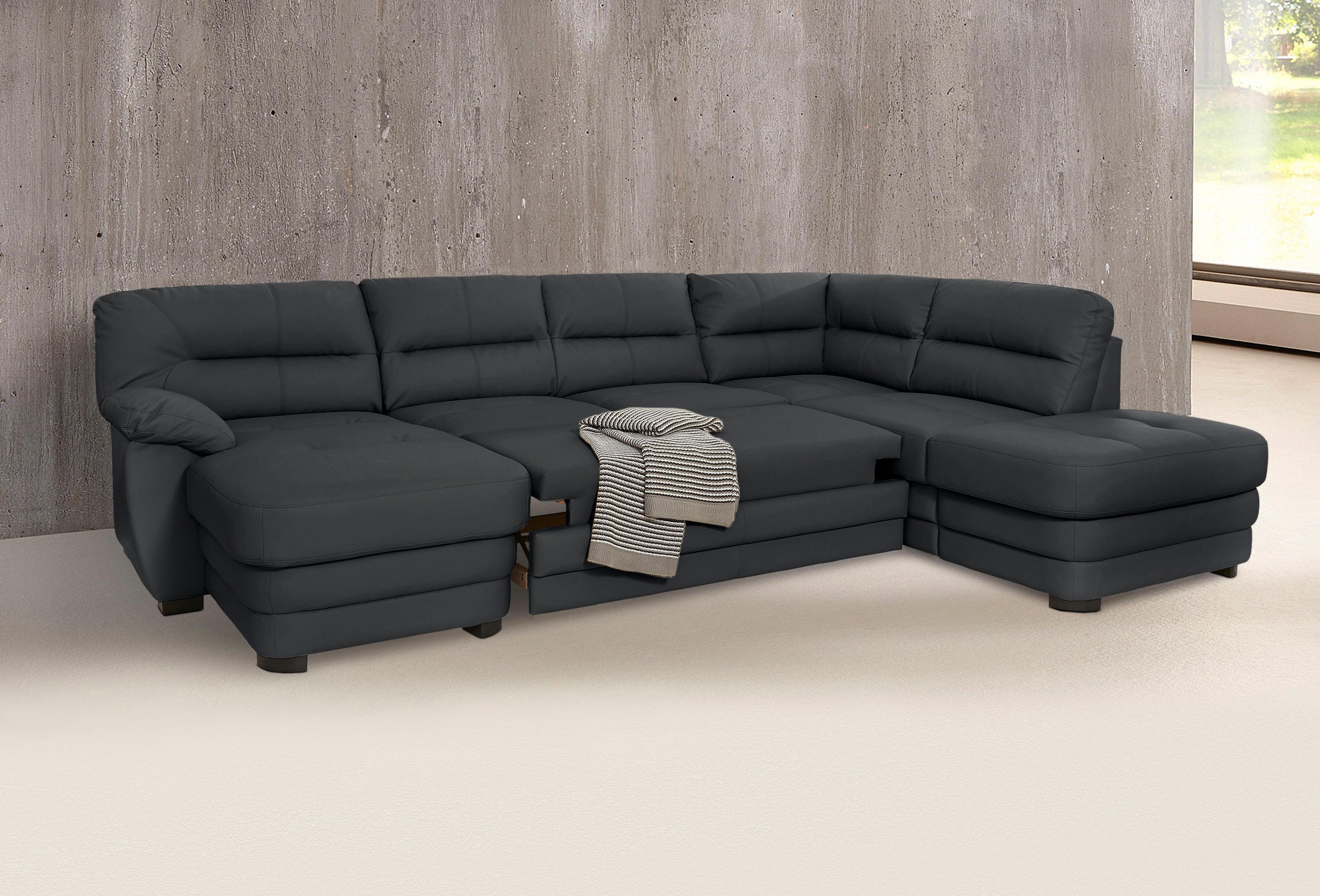 COTTA Wohnlandschaft »Royale U-Form«, wahlweise mit Bettfunktion